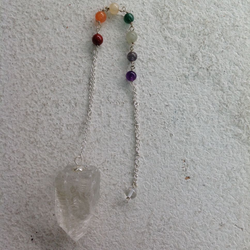 Clear Quartz Rough Pendulum