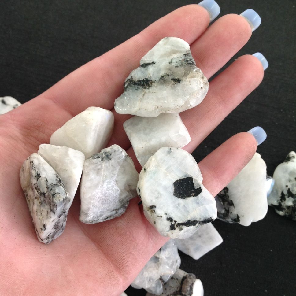 Rainbow Moonstone Freeform Tumbled-25pc