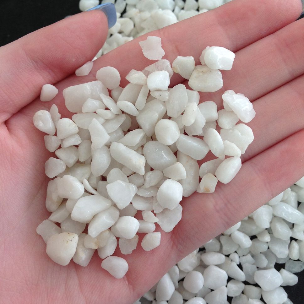 White Quartz Chips - 250gm Pack