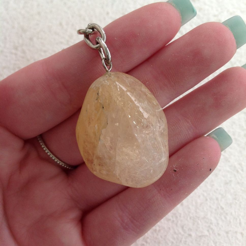 Tumbled Key Chain - Citrine