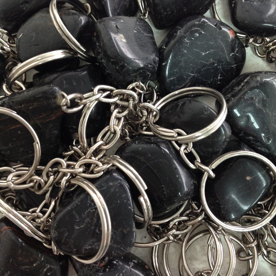 Tumbled Key Chain - Black Tourmaline