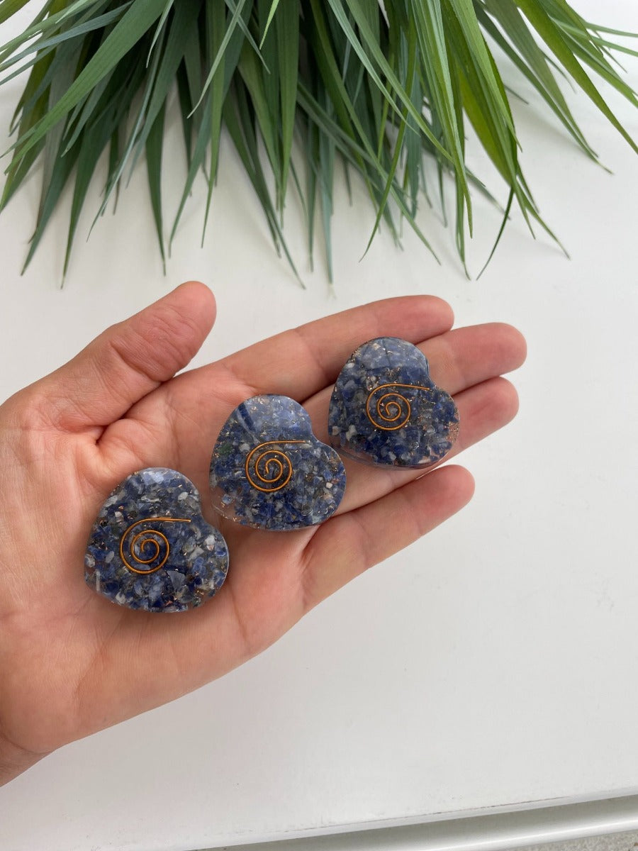 Orgonite Heart - Sodalite - SM