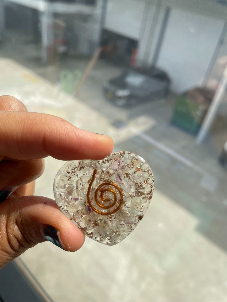 Orgonite Heart - Fluorite - SM