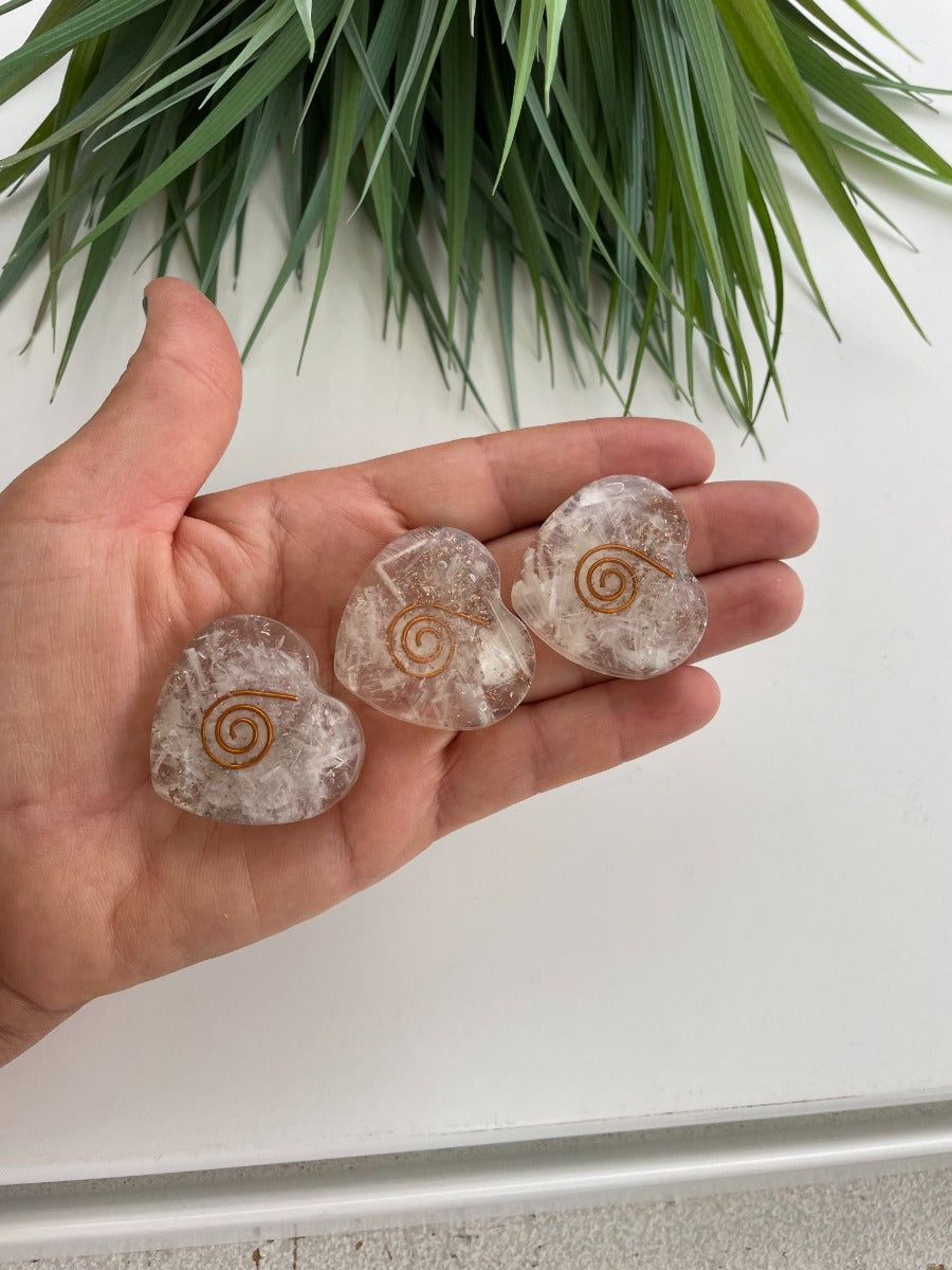 Orgonite Heart - Selenite - SM