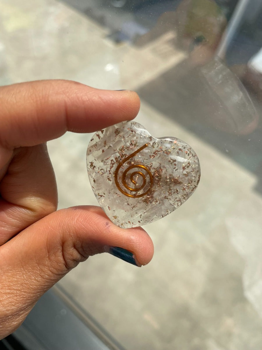 Orgonite Heart - Selenite - SM