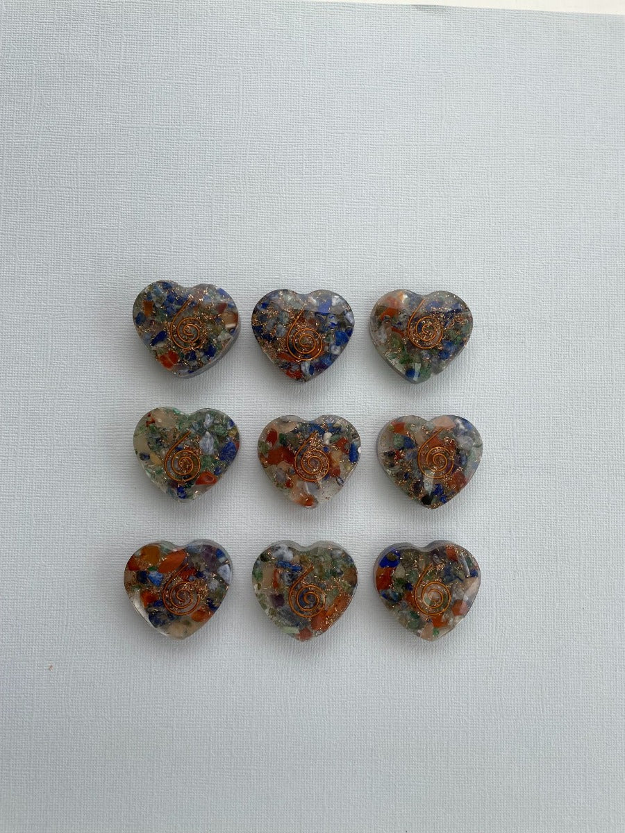 Orgonite Heart - Mix - SM