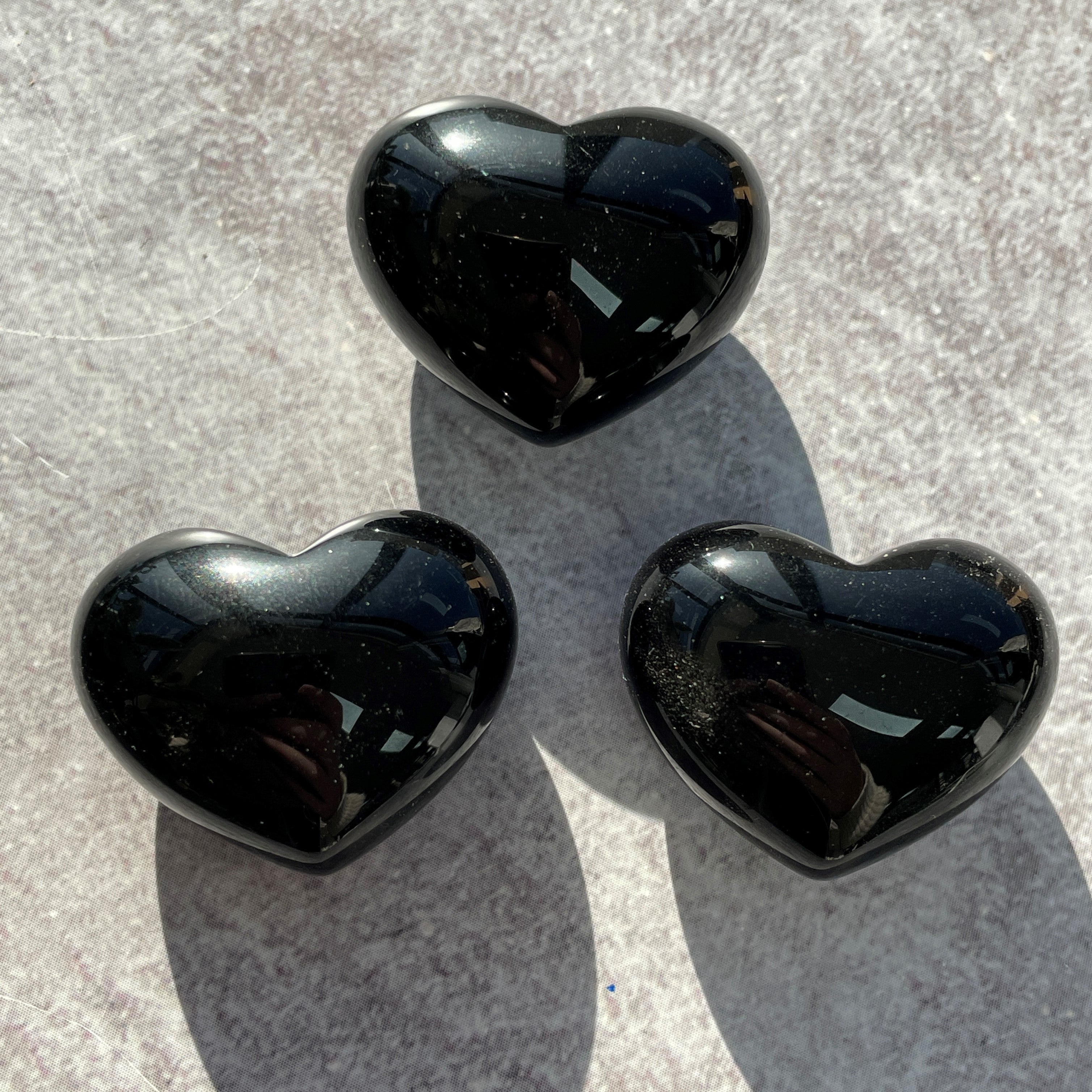 Black Obsidian Heart 3cm
