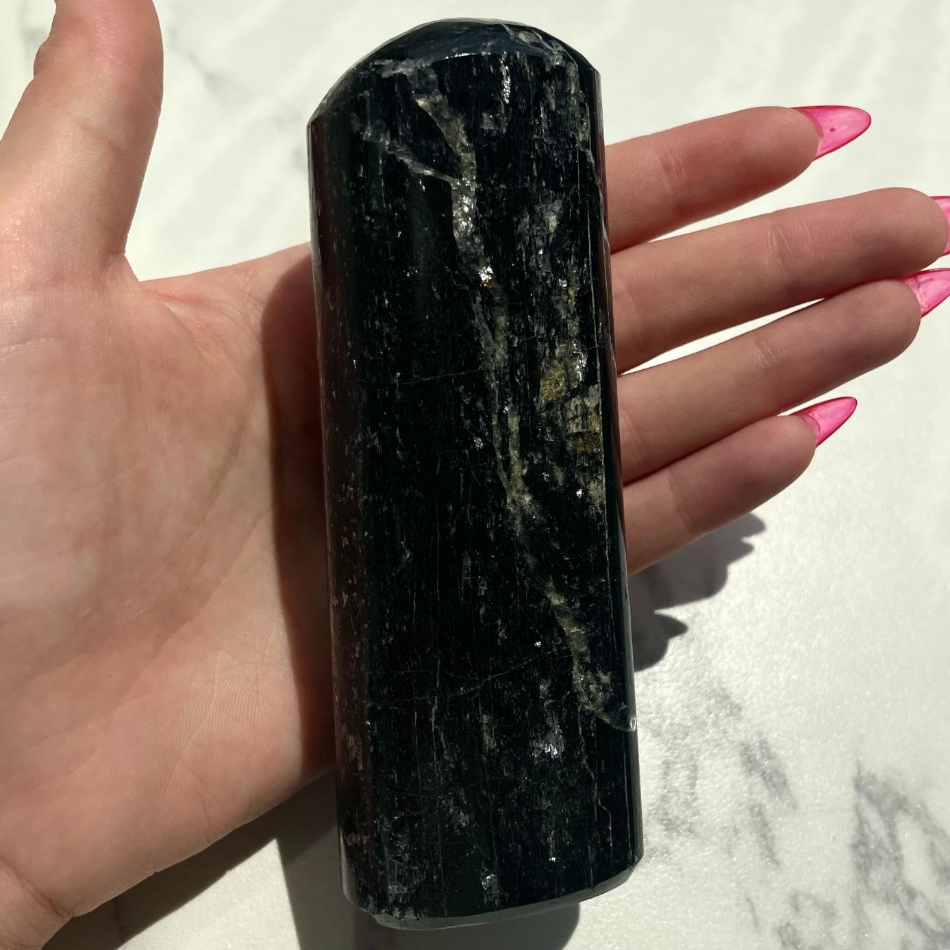 Black Tourmaline Polished Freeform - BT23