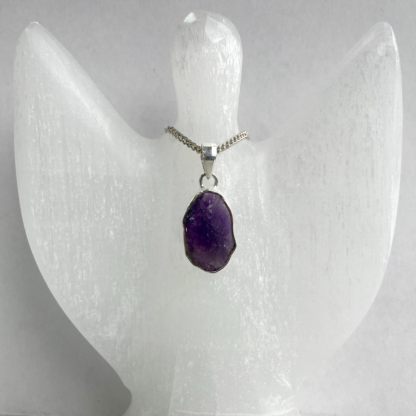 Sterling Silver Pendant - Amethyst - SP30