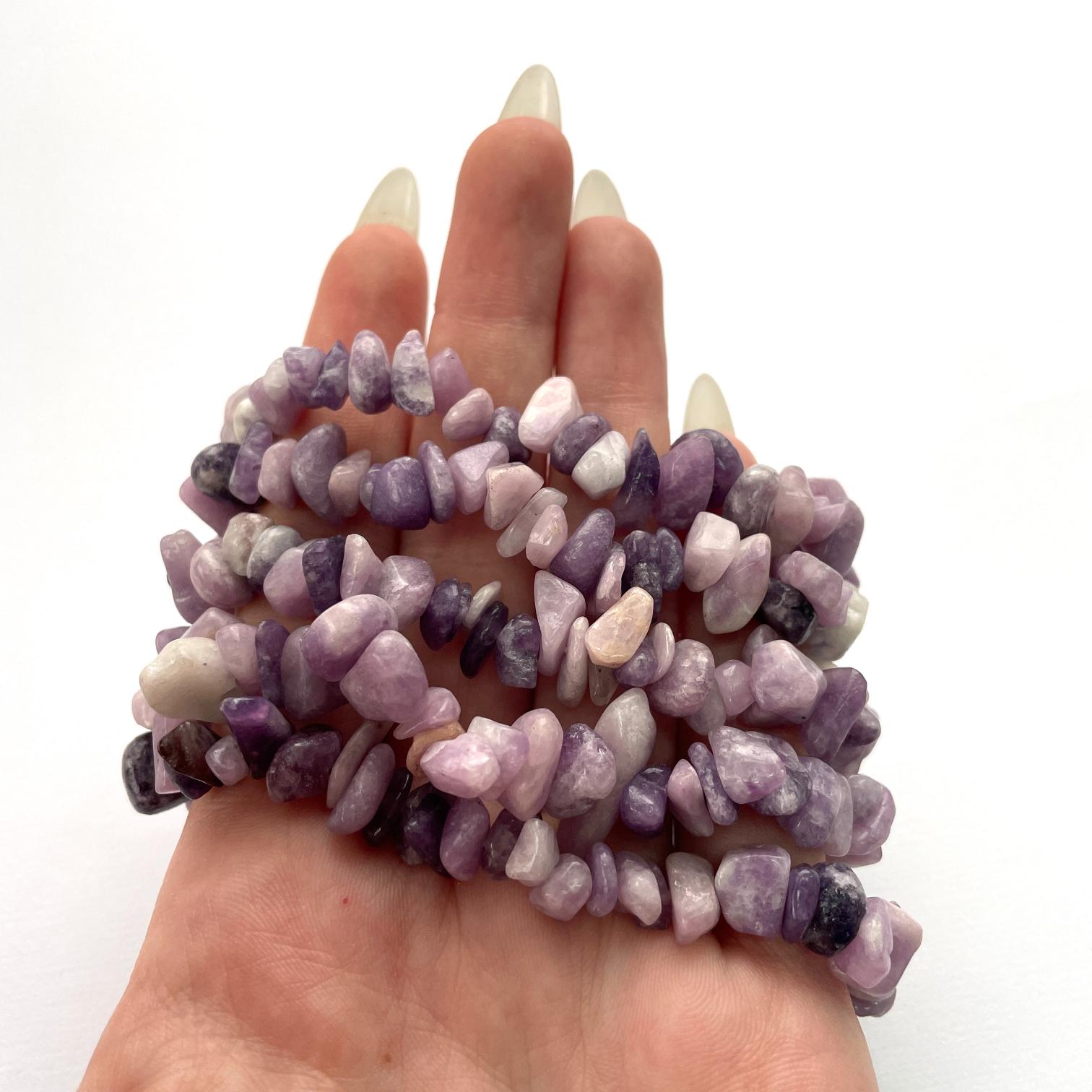 Lepidolite Chip Bracelet