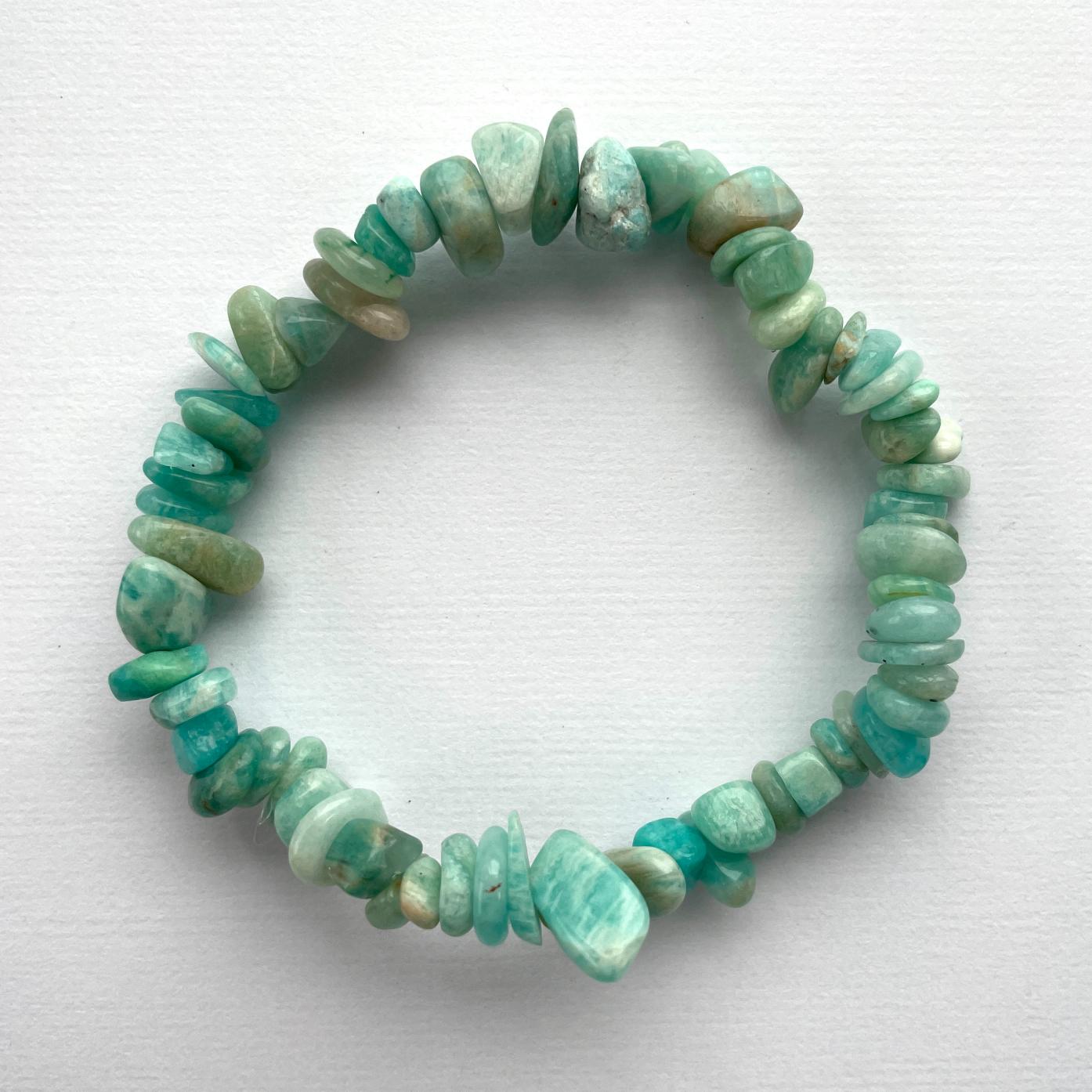 Amazonite 'A' Chip Bracelet