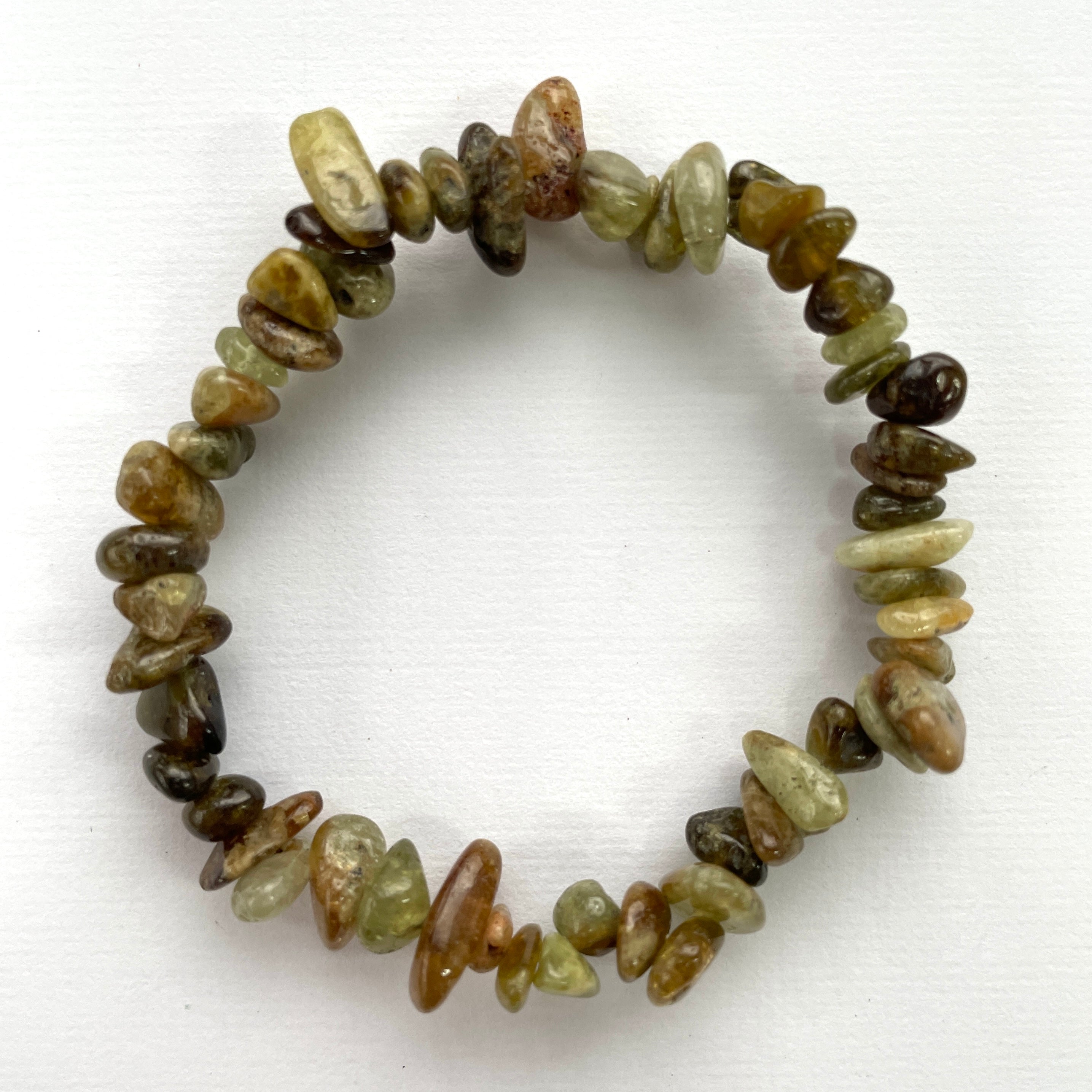 Green Garnet Chip Bracelet