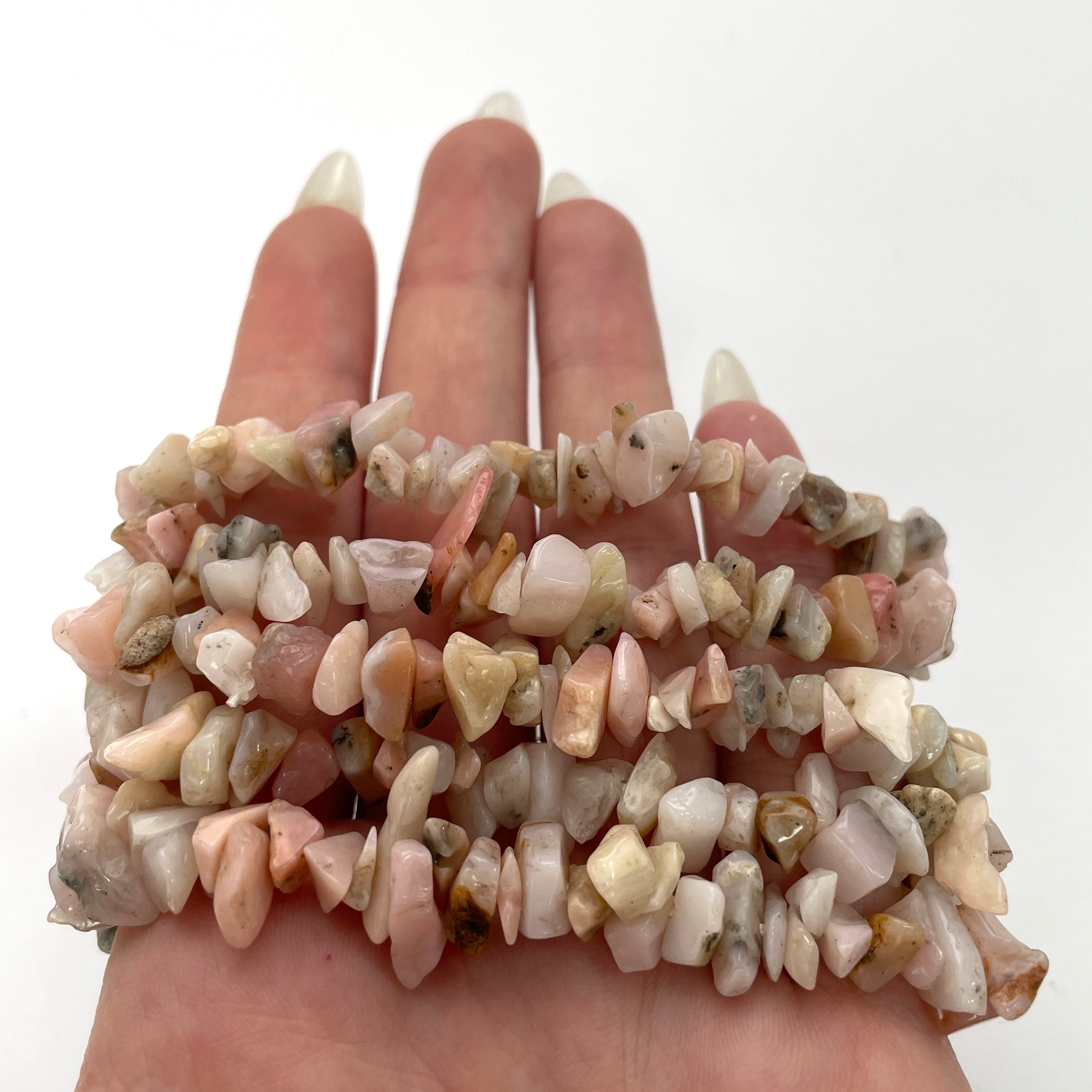 Pink Opal Chip Bracelet