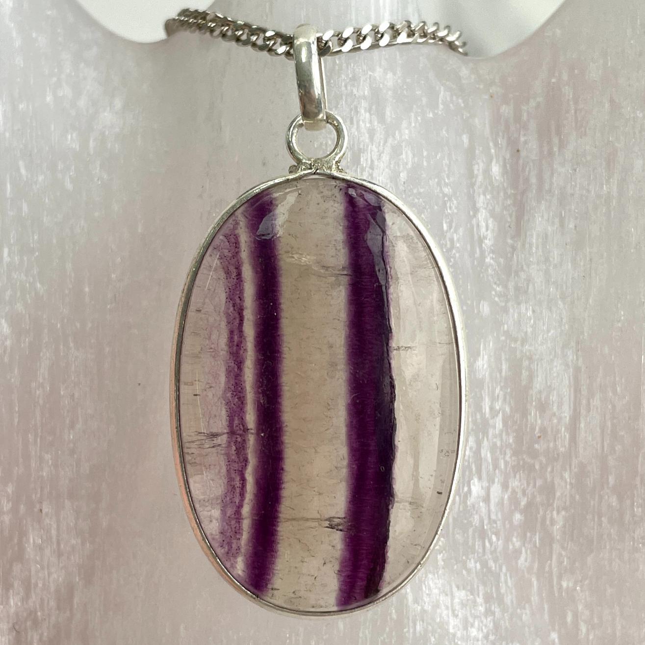 Sterling Silver Pendant - Fluorite LRG - SP60