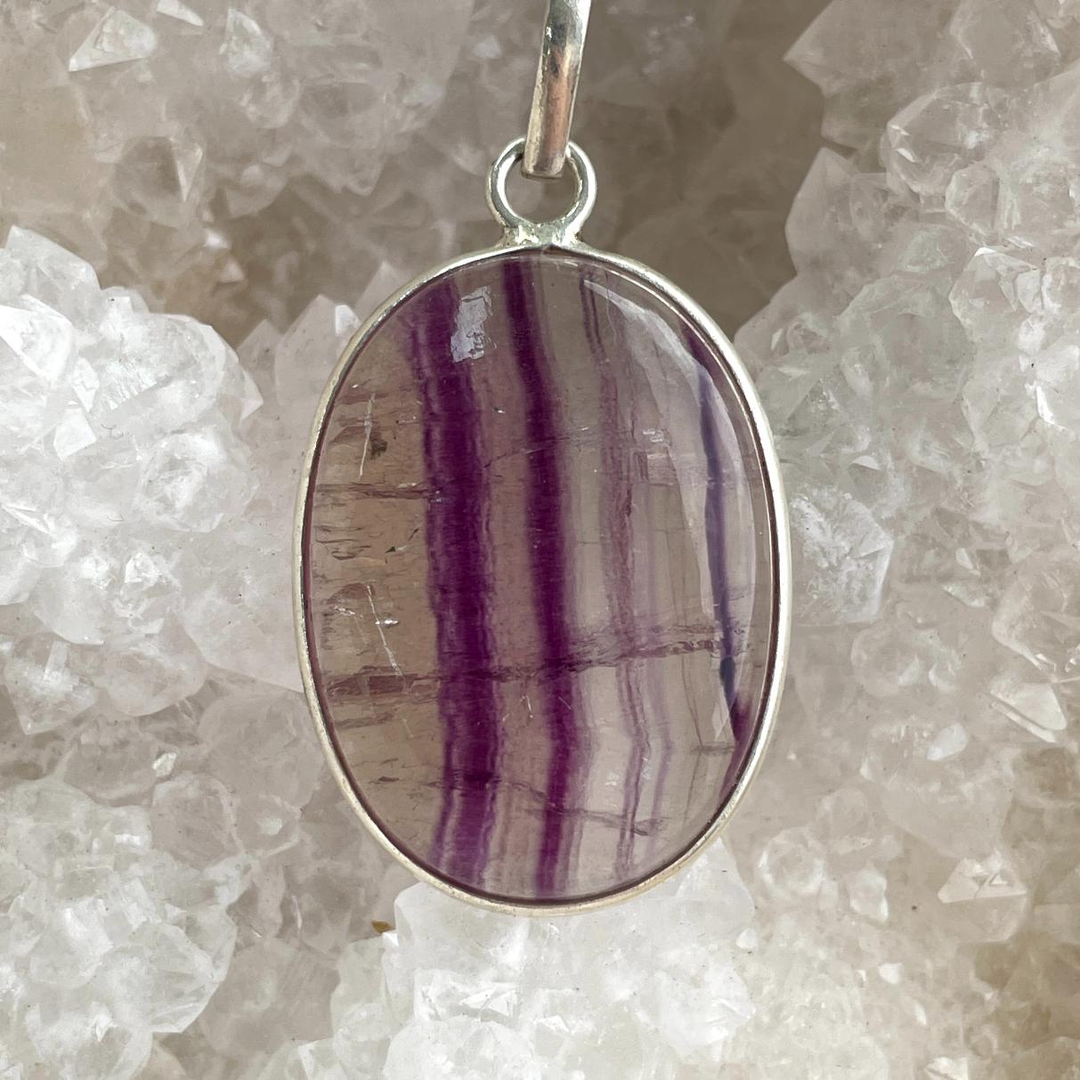 Sterling Silver Pendant - Fluorite - SP61