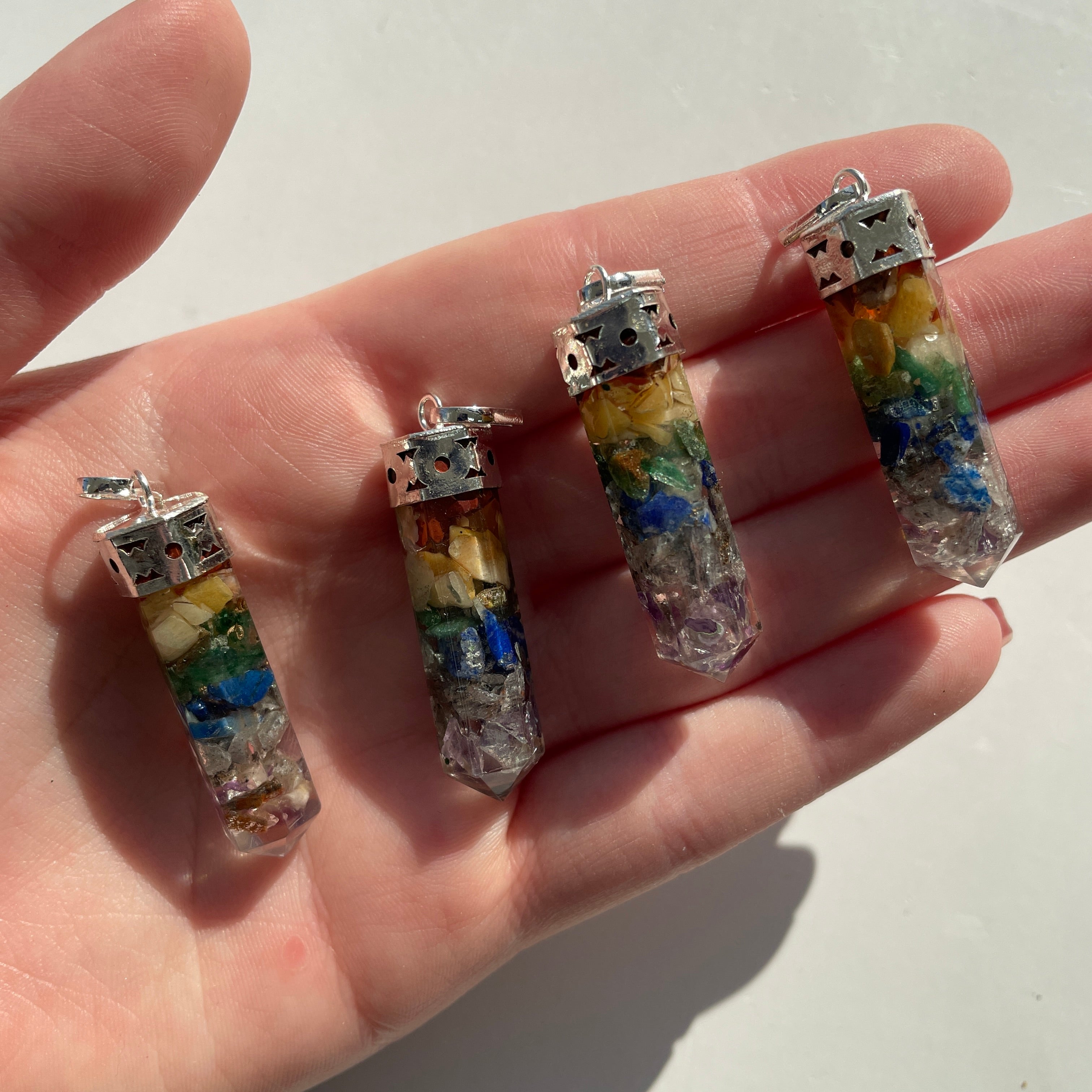 Chakra Orgonite - Cap Point Pendant