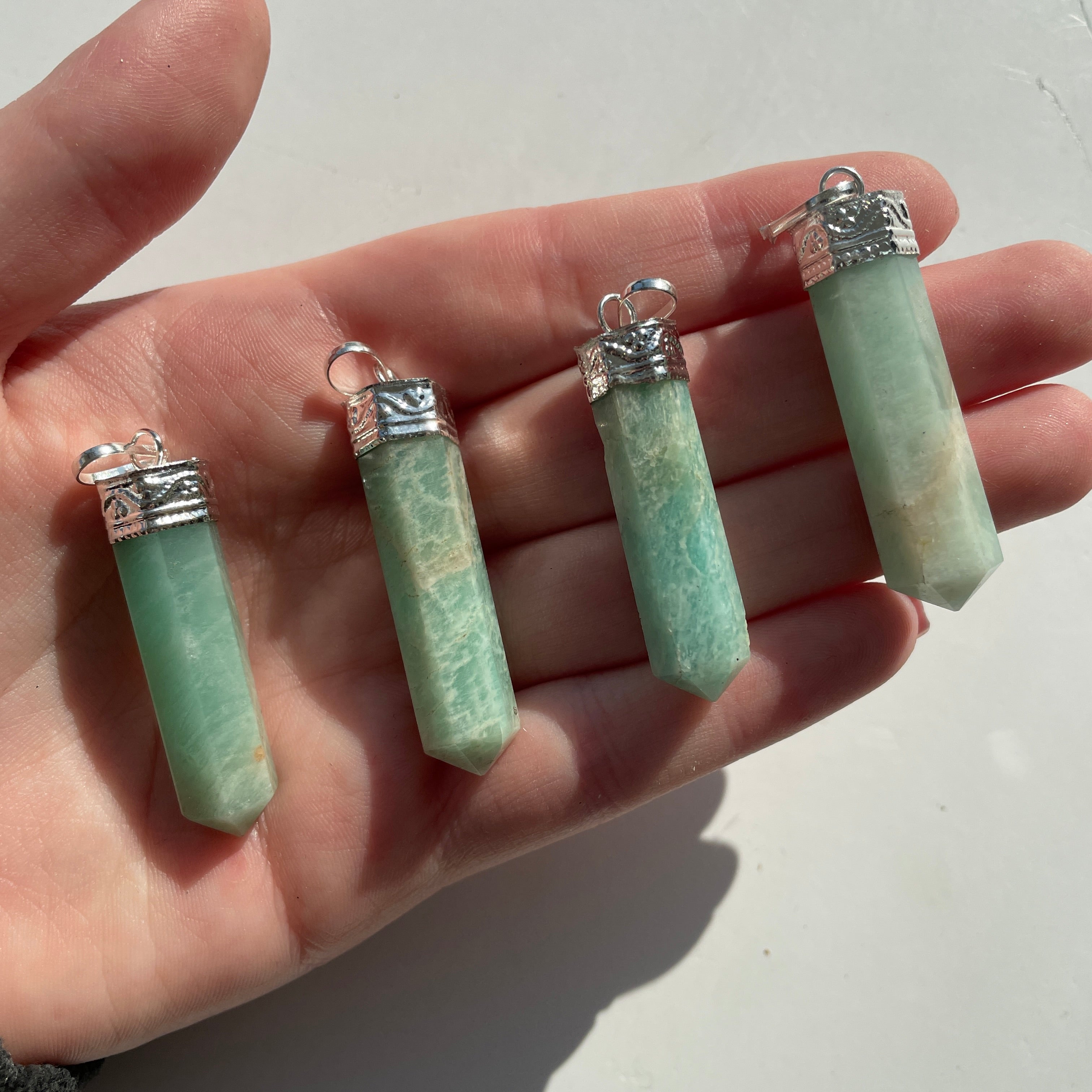 Amazonite - Cap Point Pendant