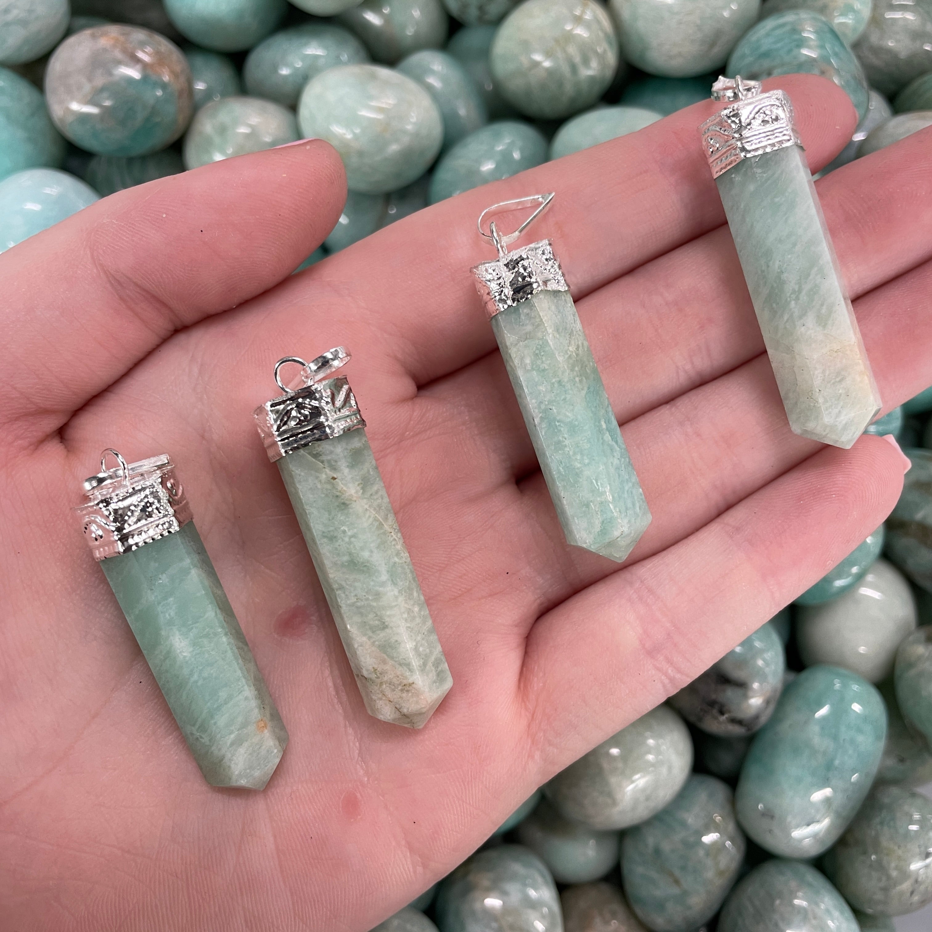 Amazonite - Cap Point Pendant