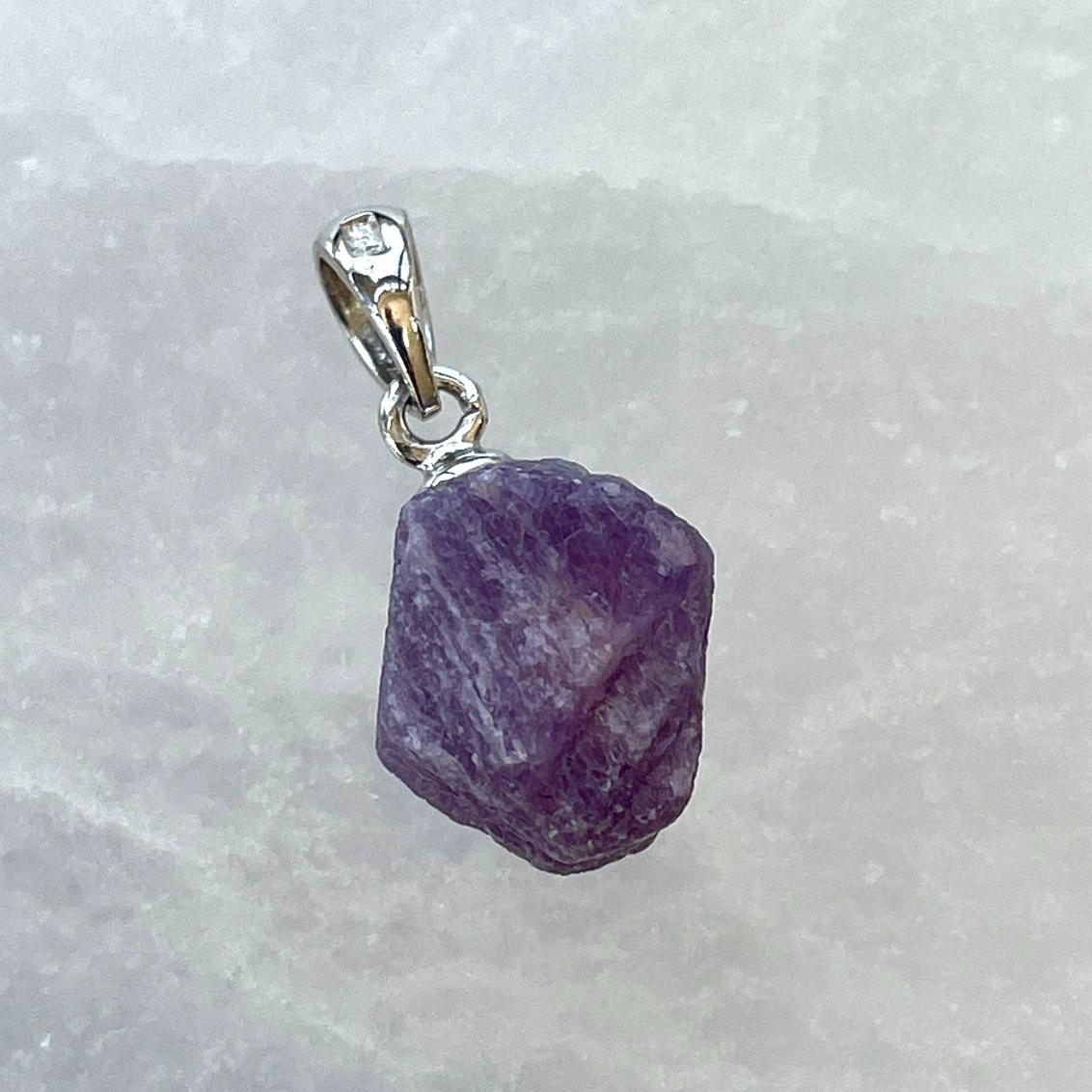Ruby A silver Pendant