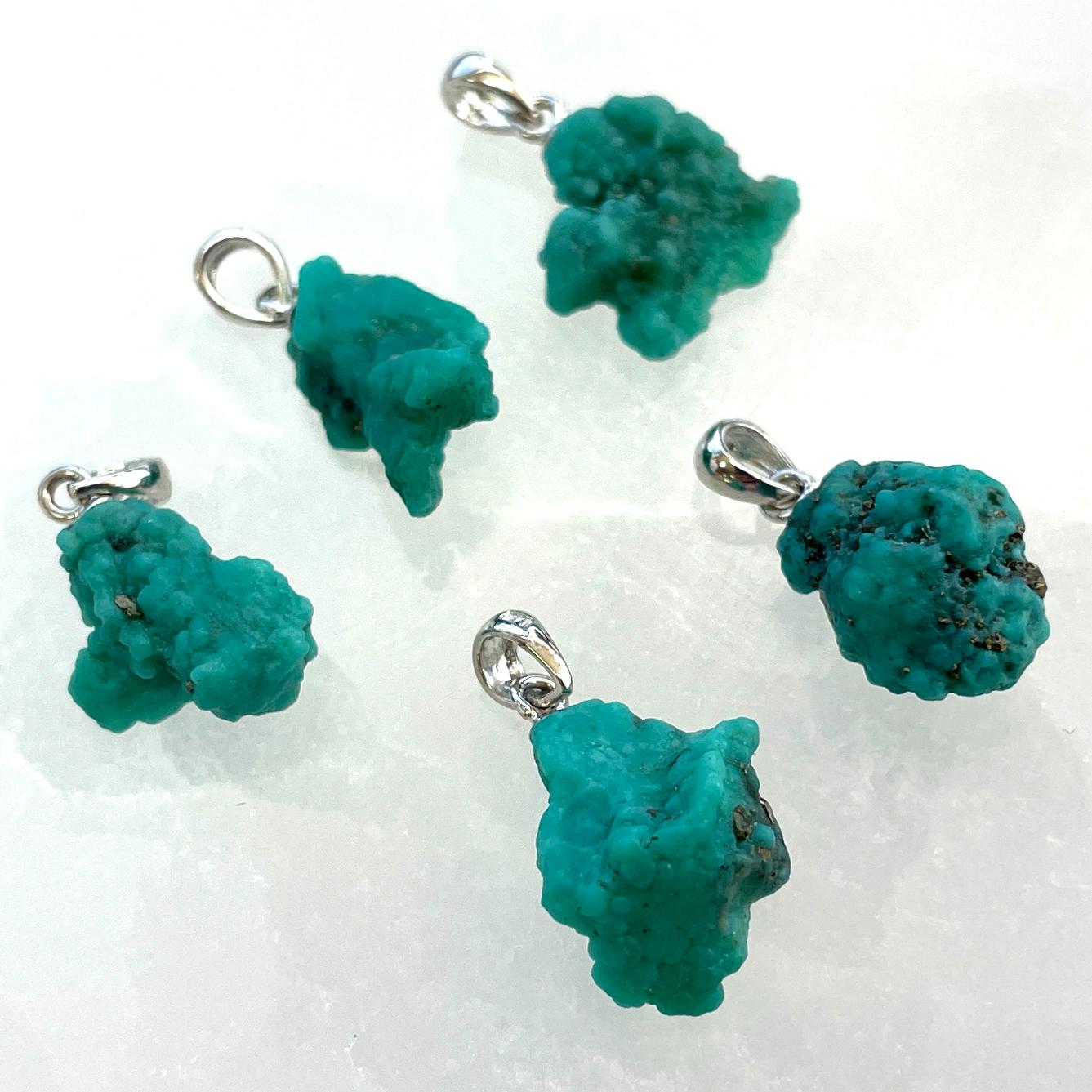Turquoise AA Silver Pendant