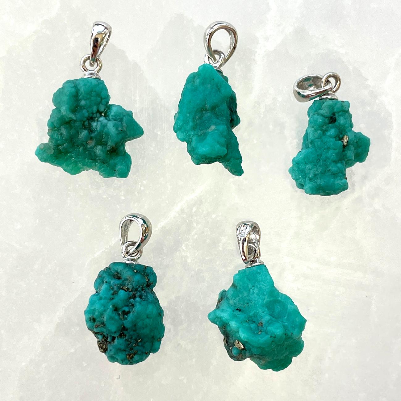 Turquoise AA Silver Pendant