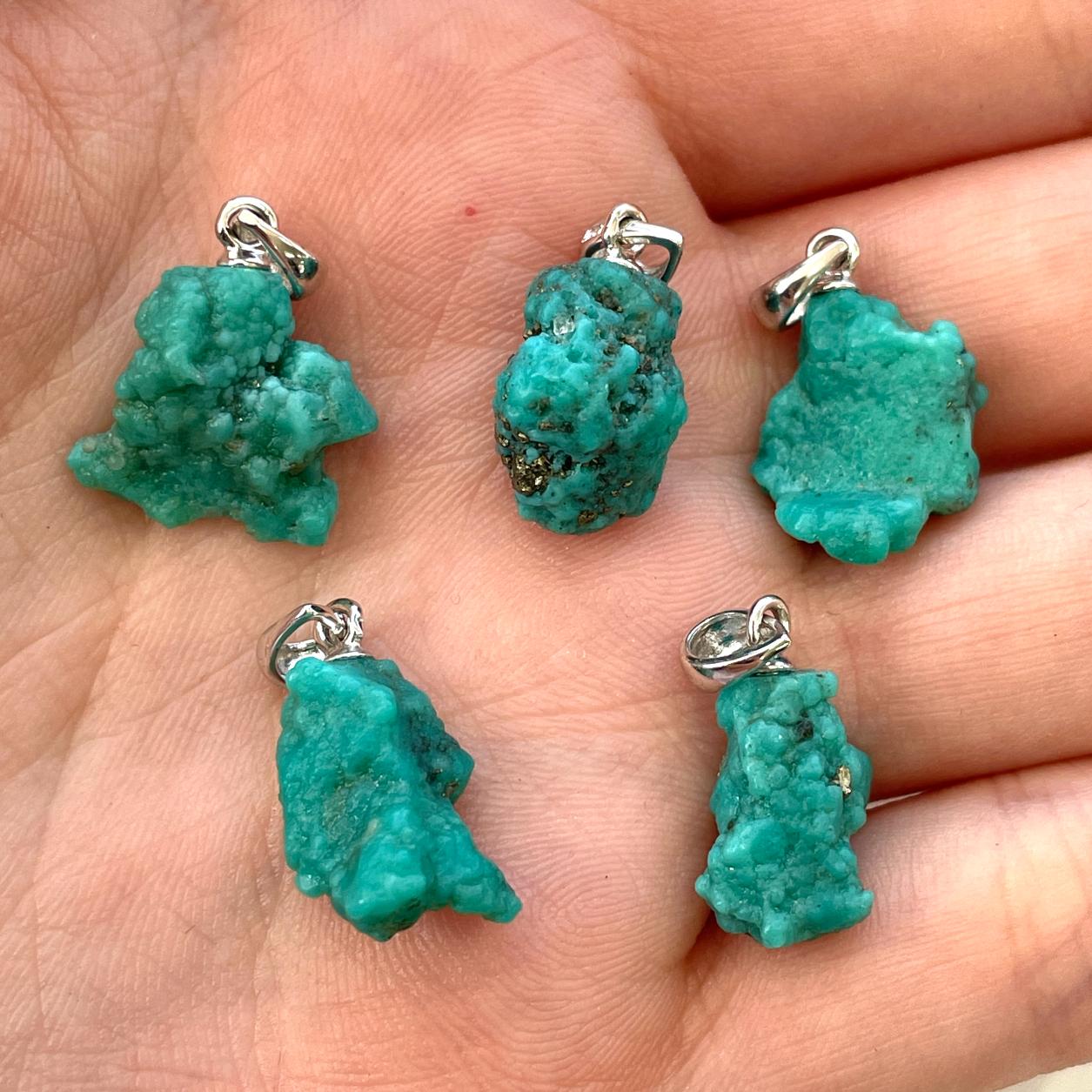 Turquoise AA Silver Pendant