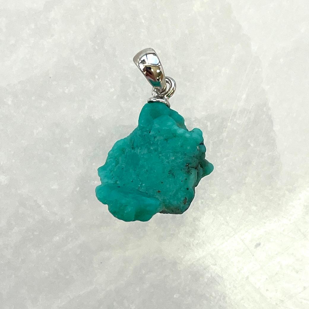 Turquoise AA Silver Pendant
