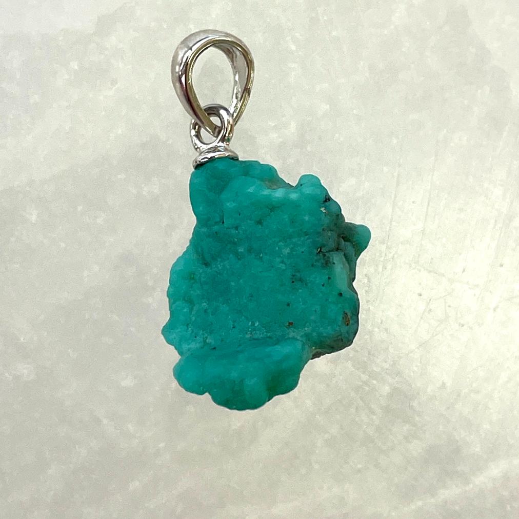Turquoise AA Silver Pendant