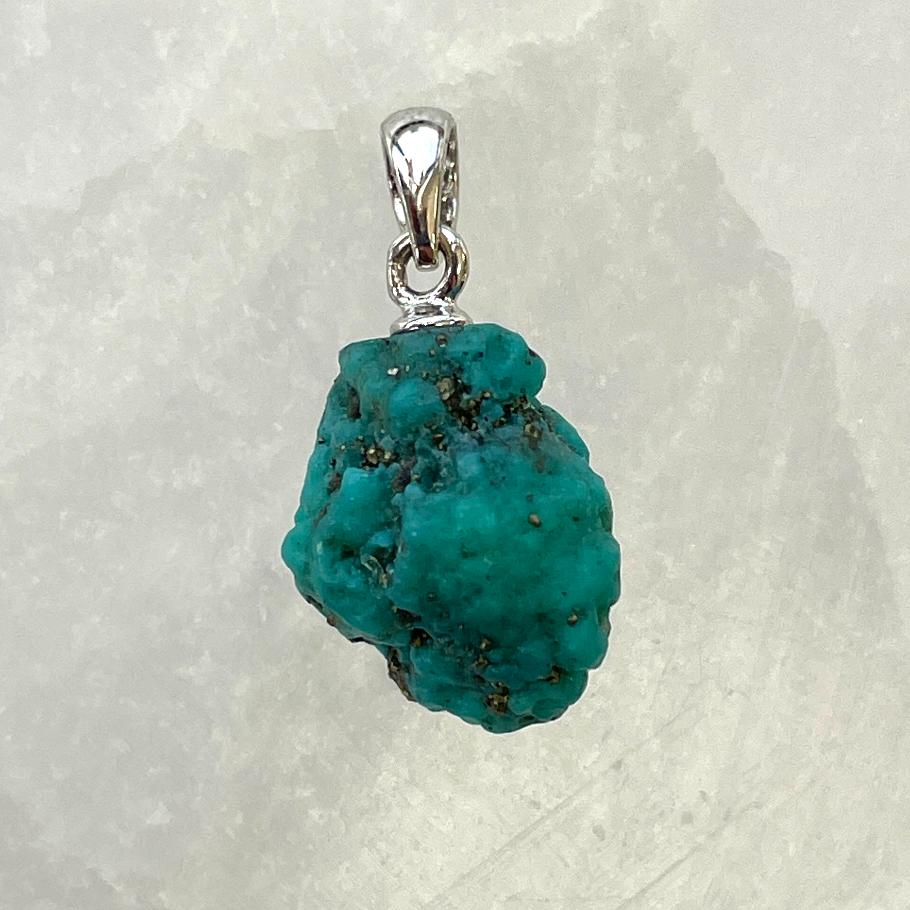 Turquoise AA Silver Pendant