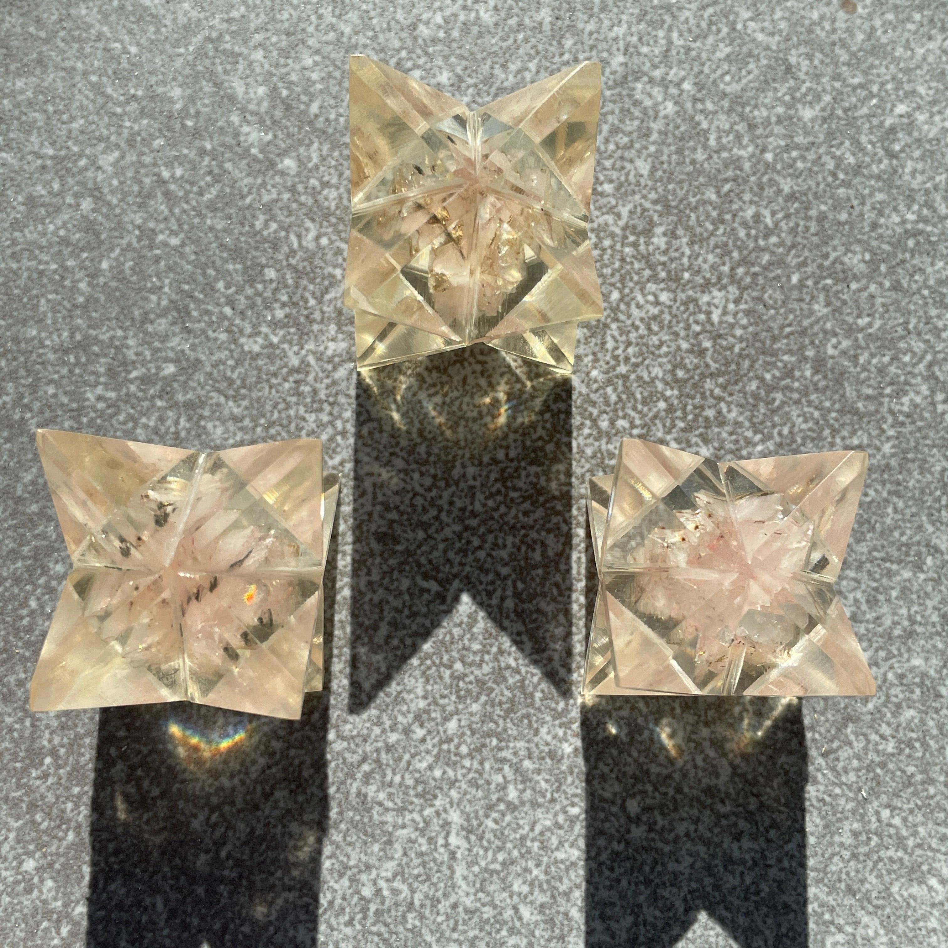 Orgonite Merkaba - Rose Quartz 2cm