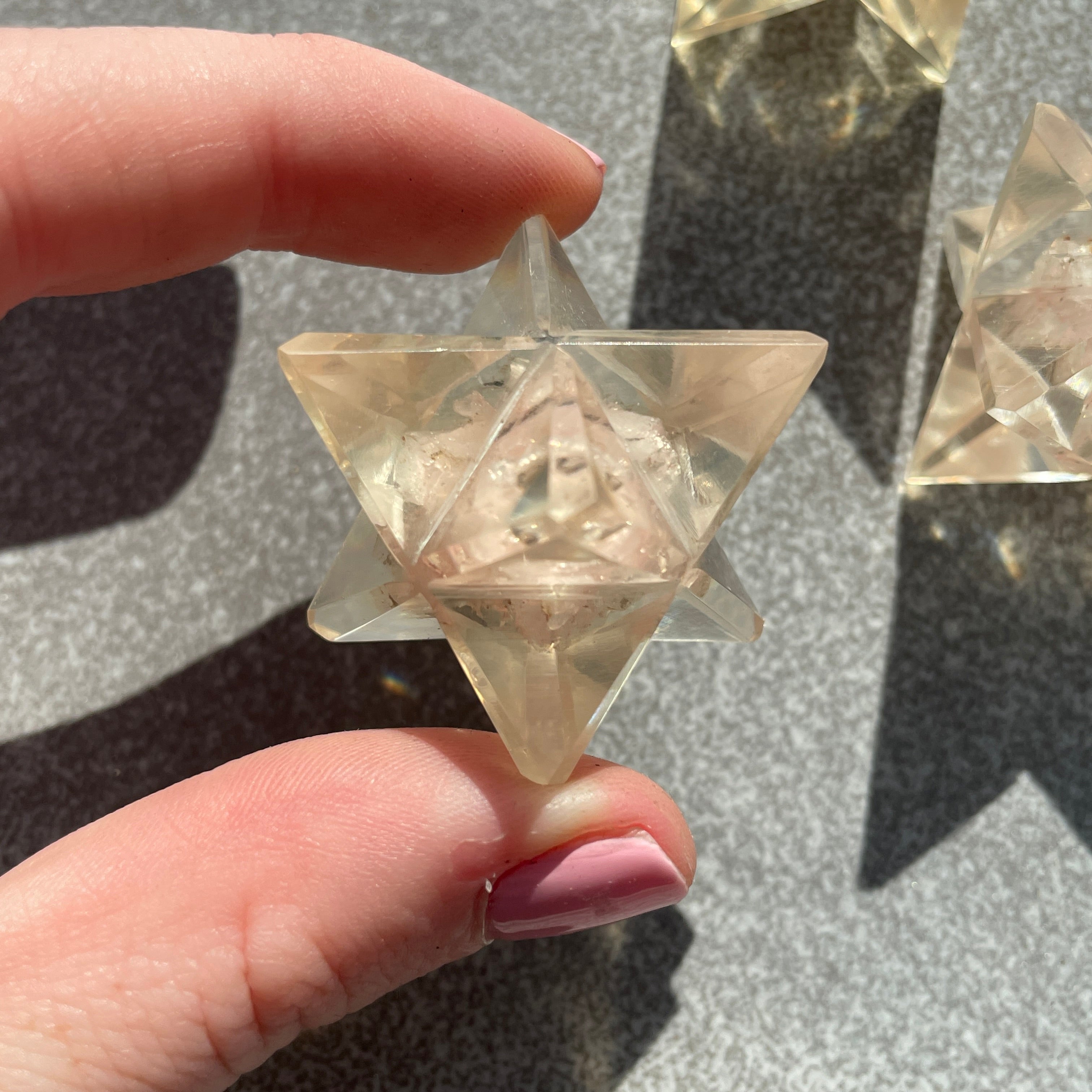 Orgonite Merkaba - Rose Quartz 2cm