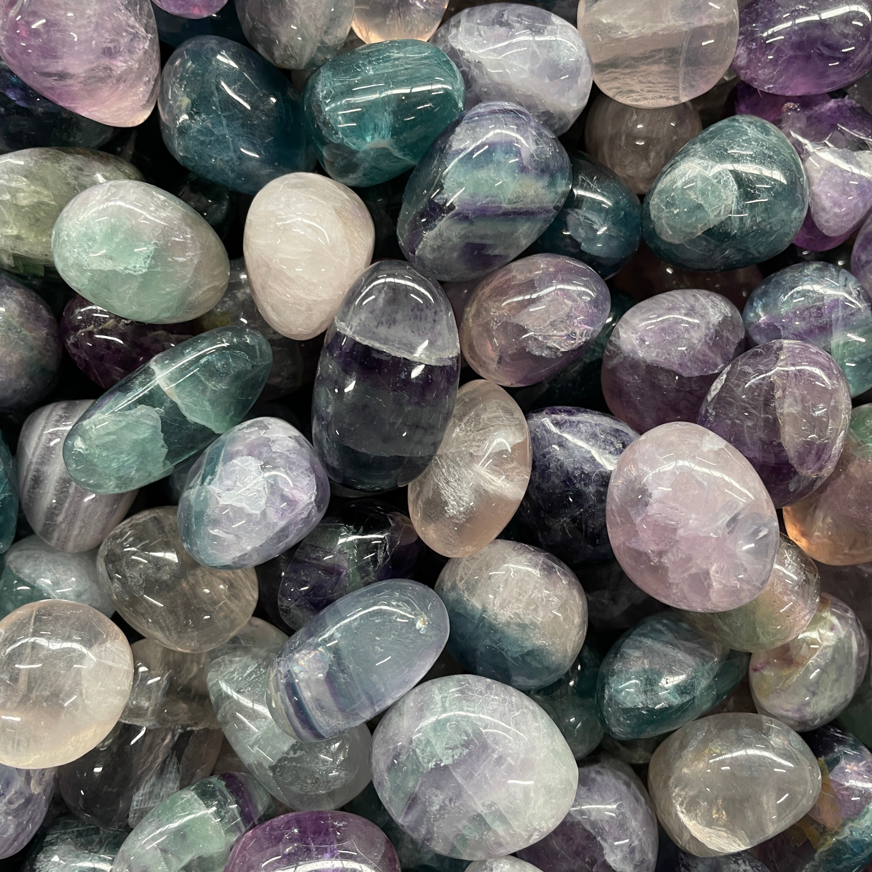 Rainbow Fluorite Tumbled - AAA - 1KG