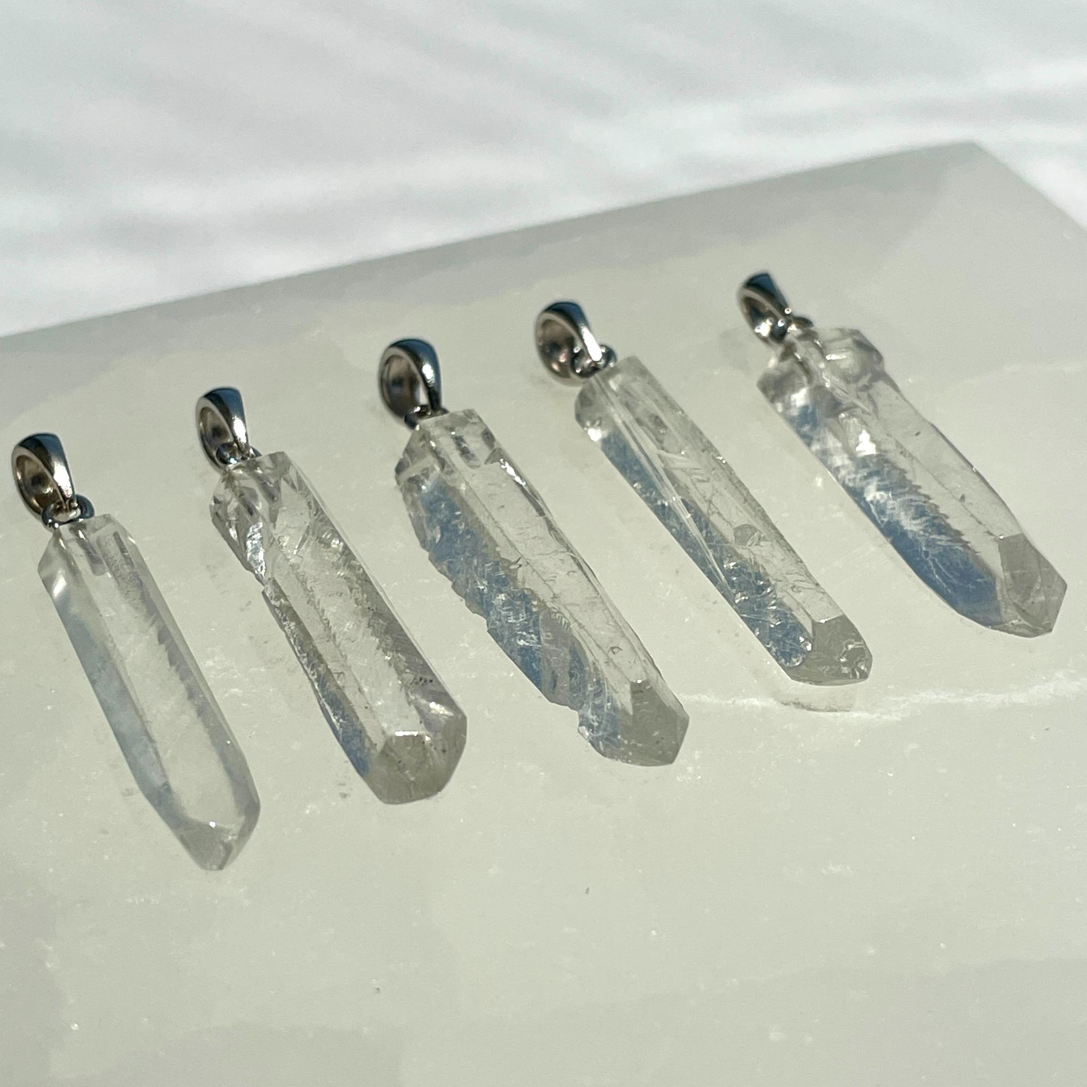 Alligator Quartz AA - Silver Pendant
