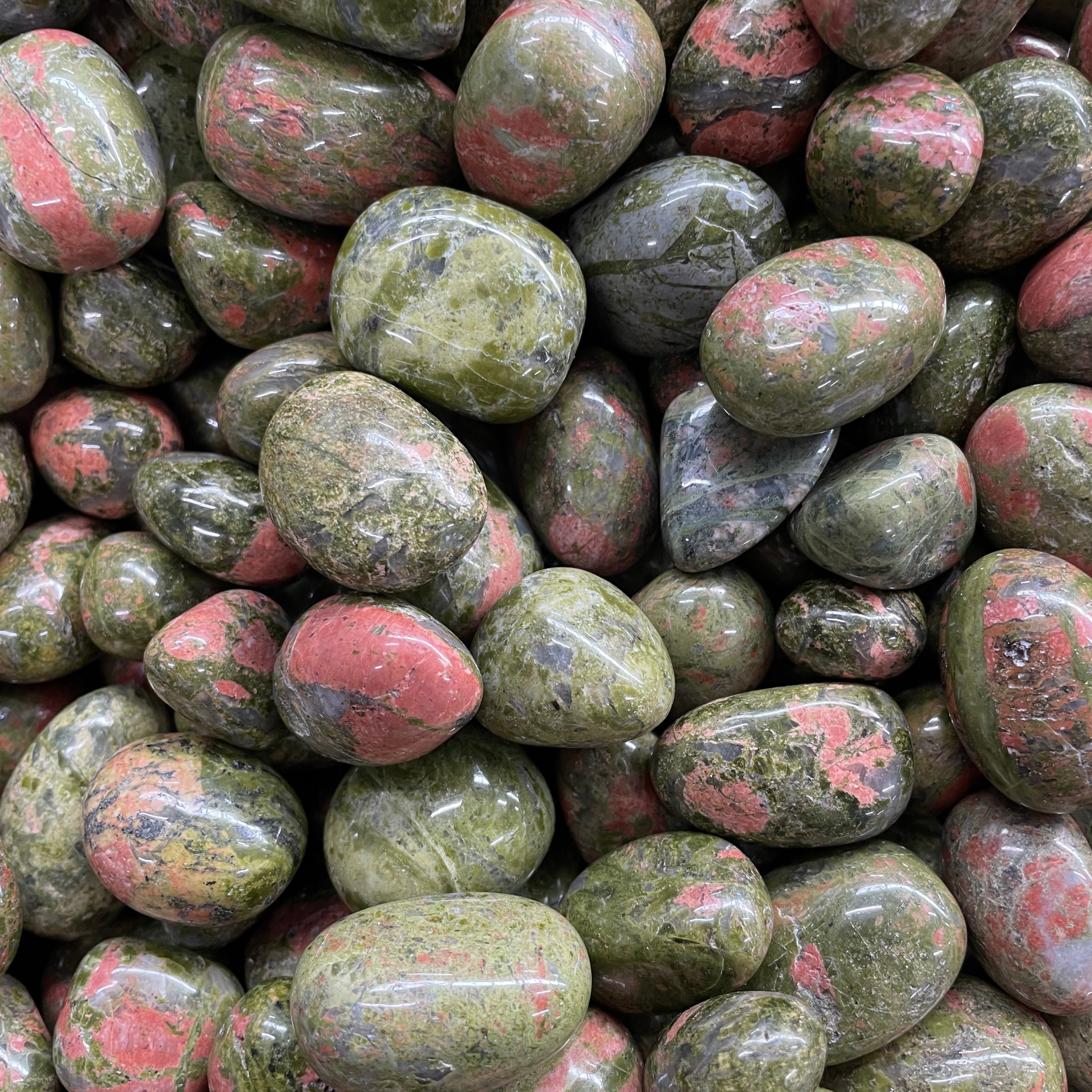 Unakite - Tumbled - 1 KG (50-70pcs)
