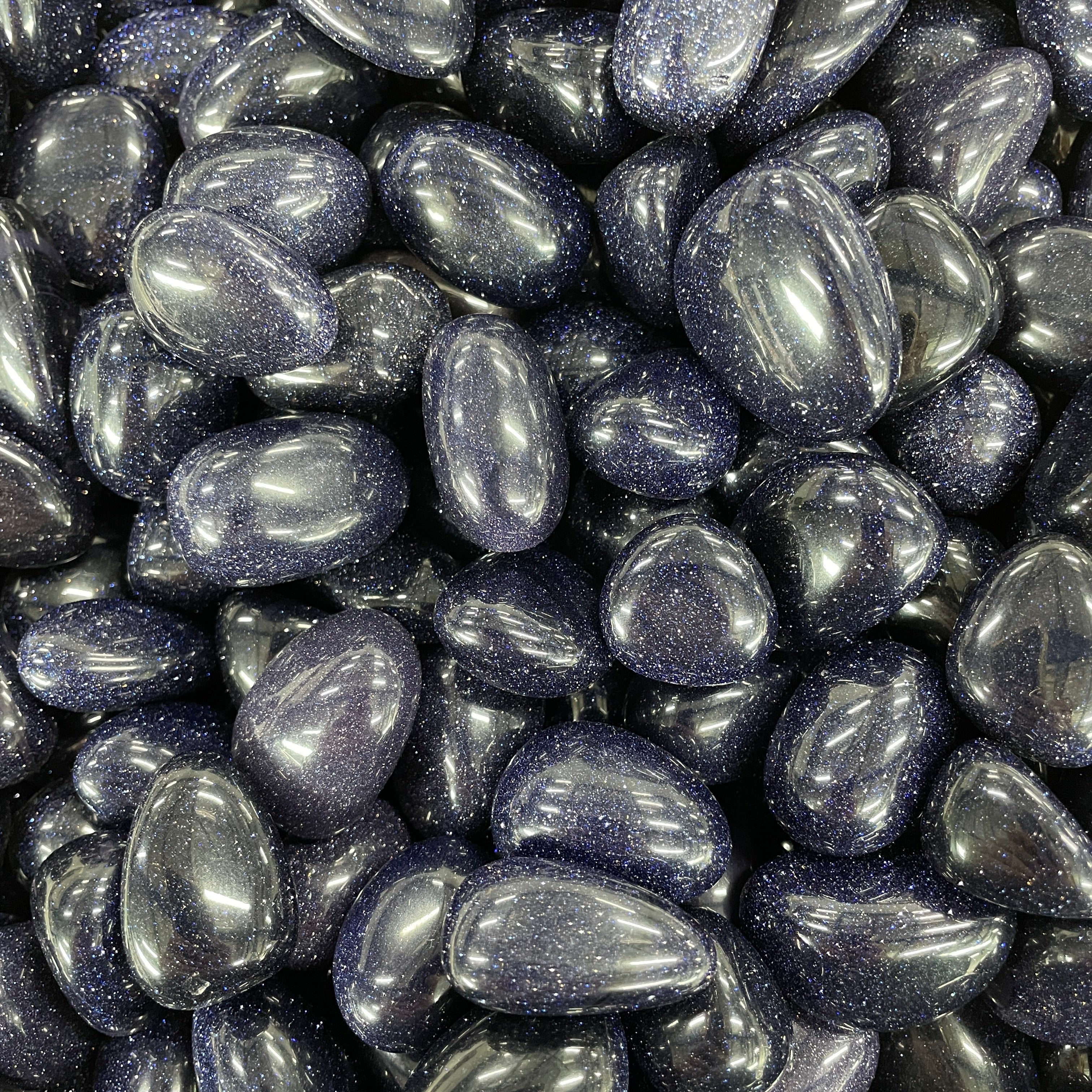 Blue Goldstone - Tumbled - (80-100pc) - 1 KG