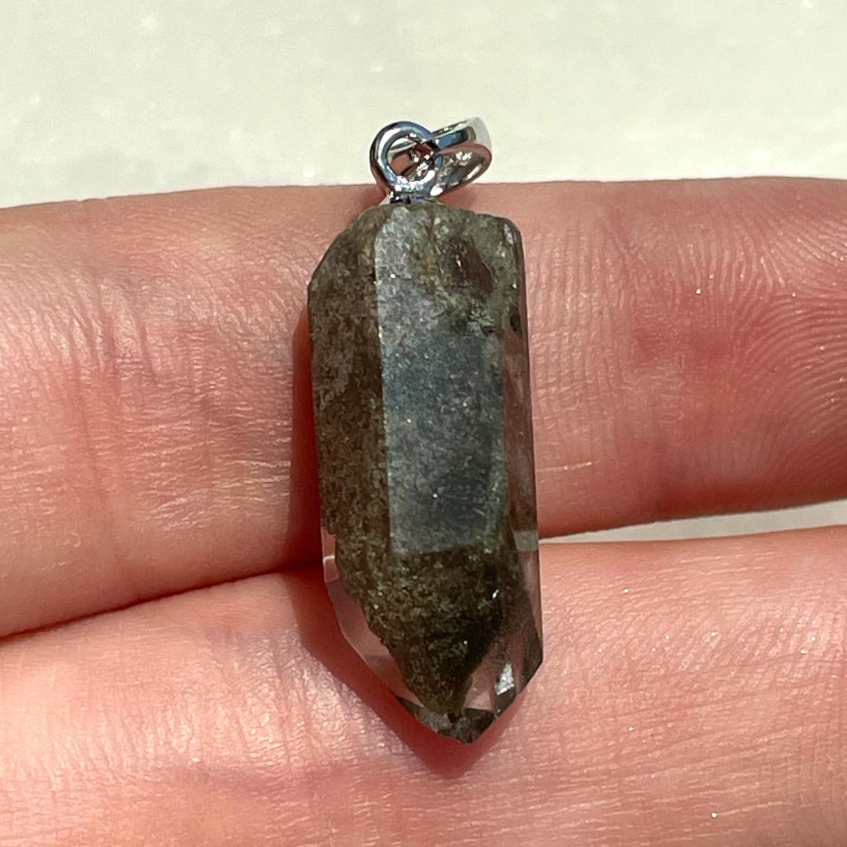 Green Phantom A+ Sterling Silver Pendant