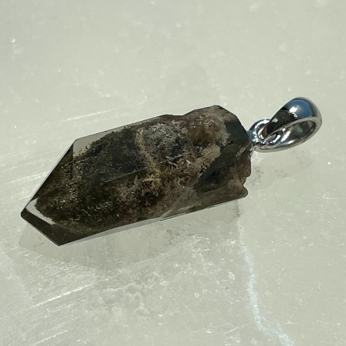 Green Phantom A+ Sterling Silver Pendant