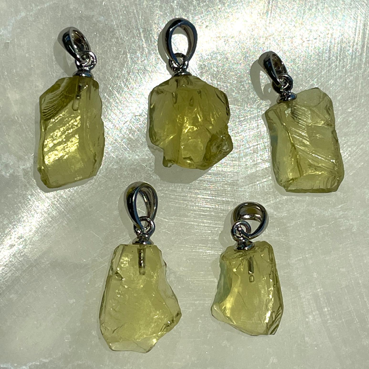 Lemon Quartz AA Sterling Silver Pendant