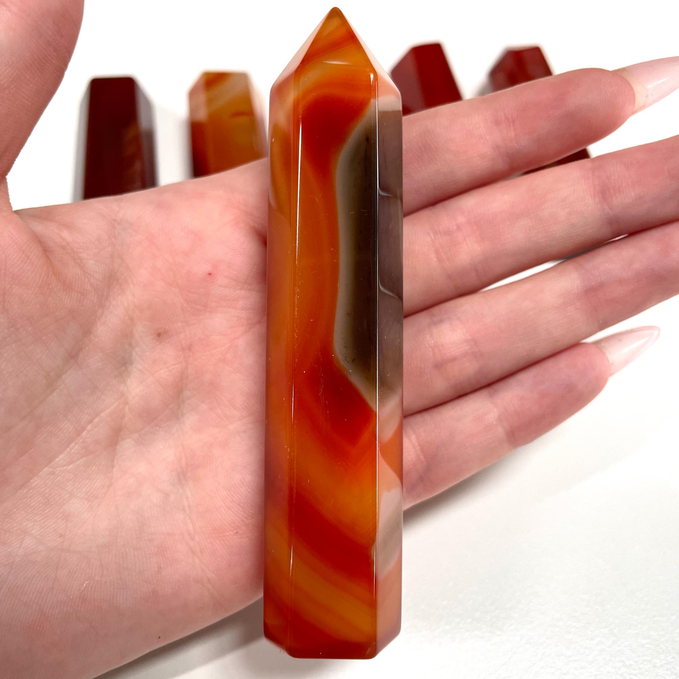 Carnelian Generator - 9-10cm
