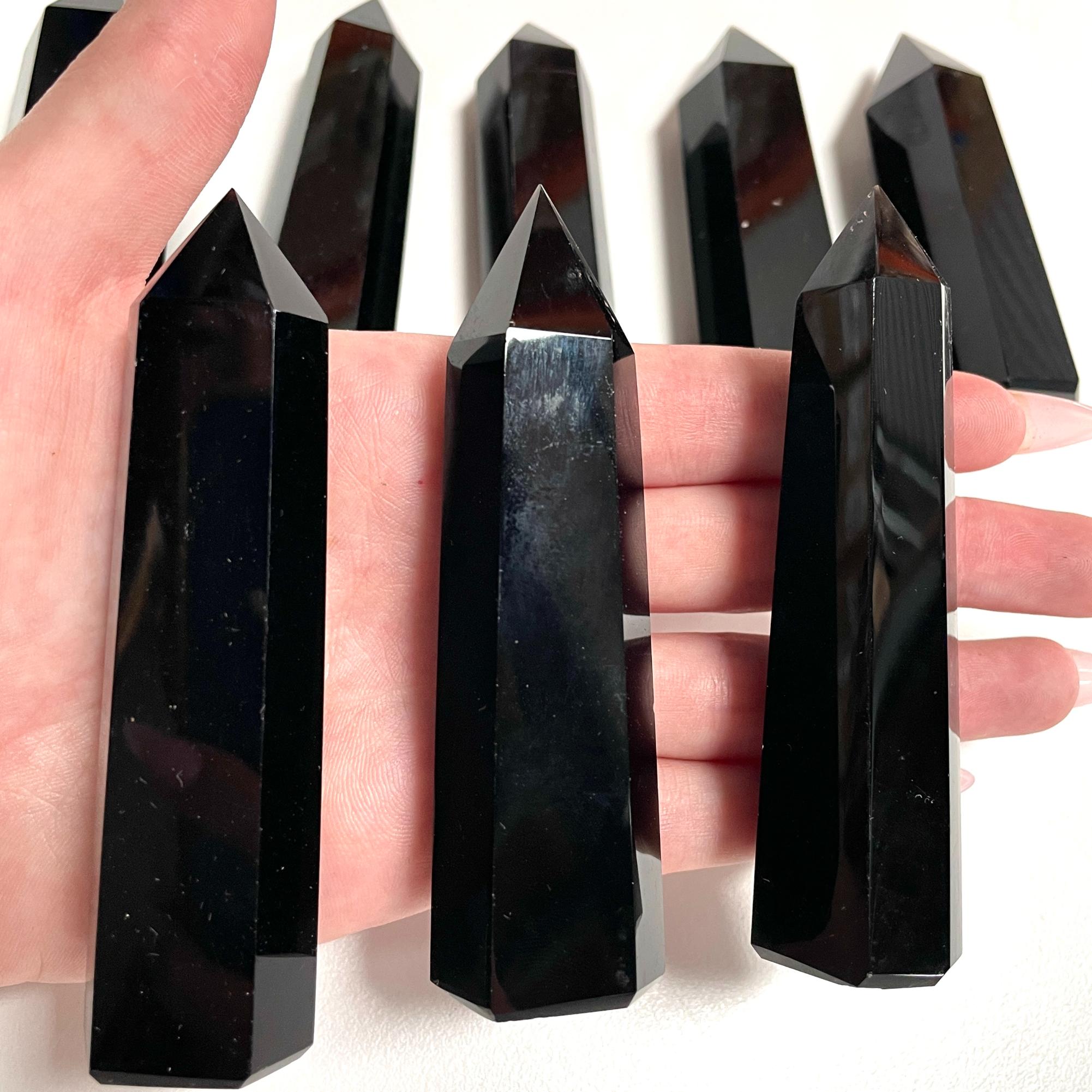 Black Obsidian Generator - 8-9cm