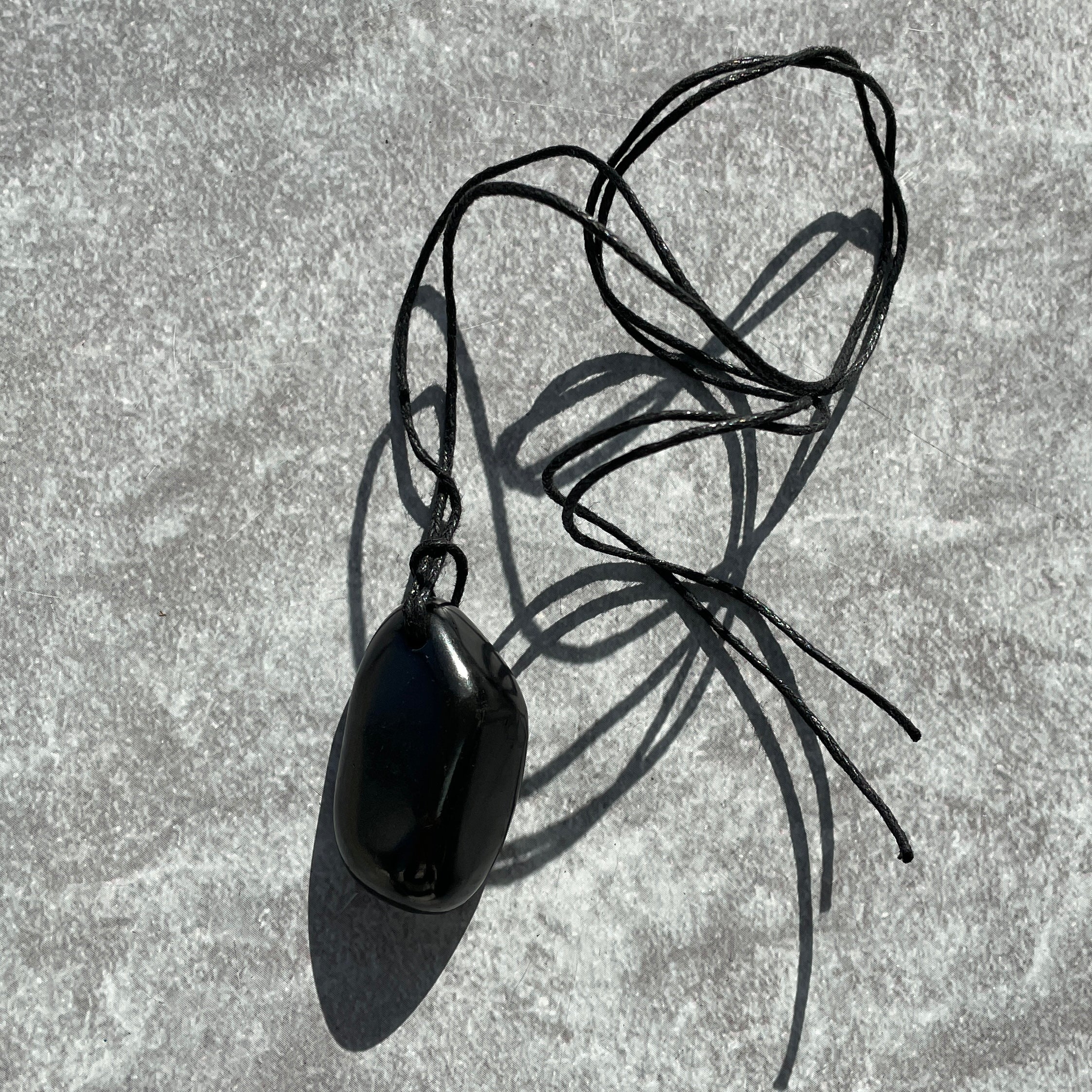 Shungite Necklace - Large Tumble