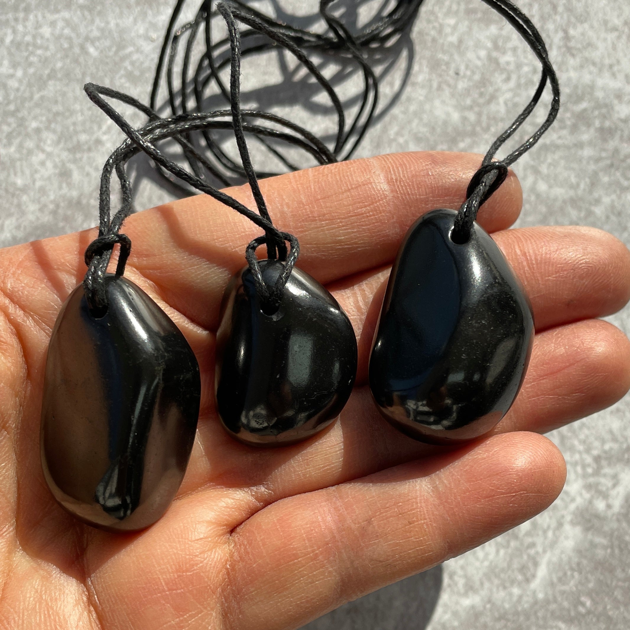 Shungite Necklace - Large Tumble