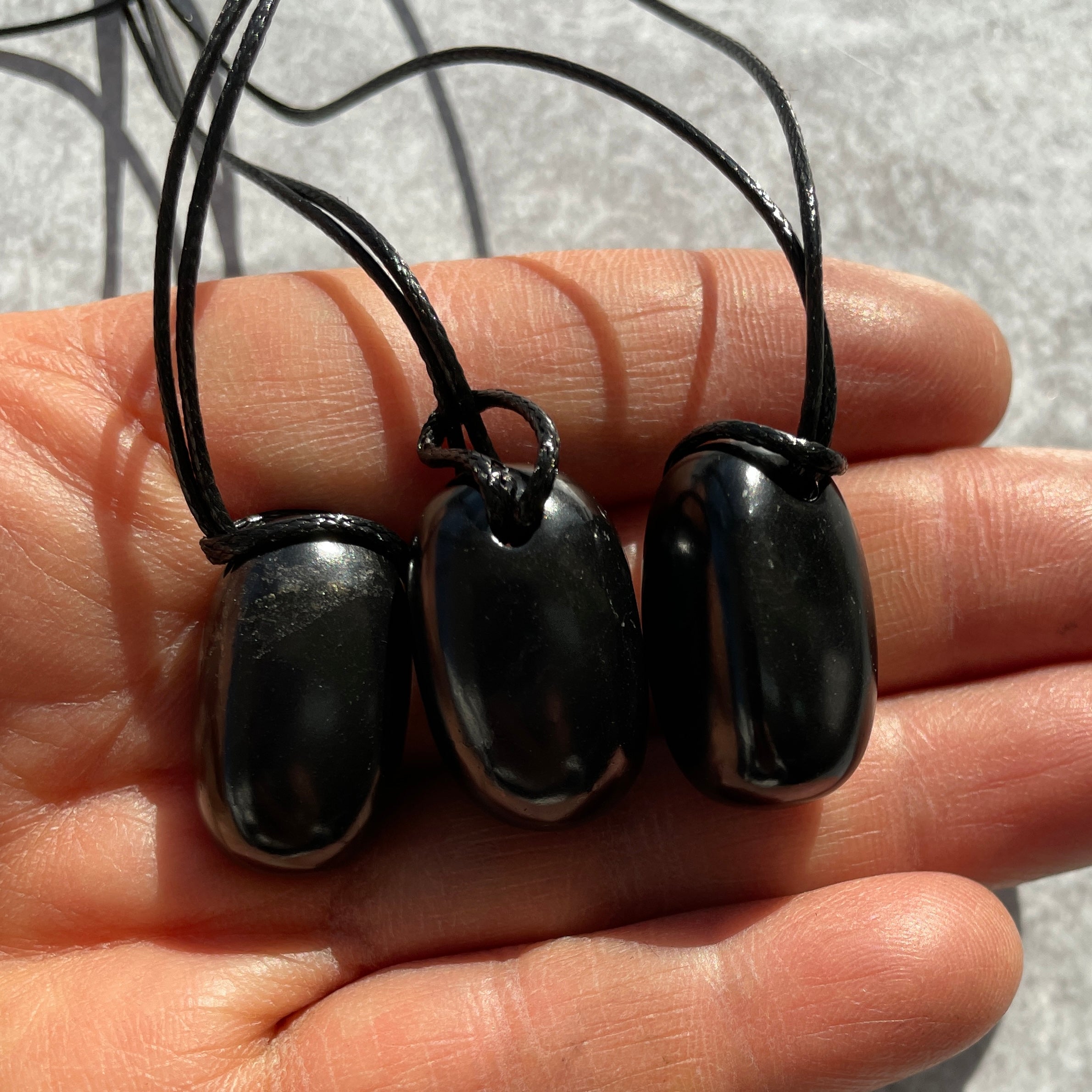 Shungite Necklace - Small Tumble