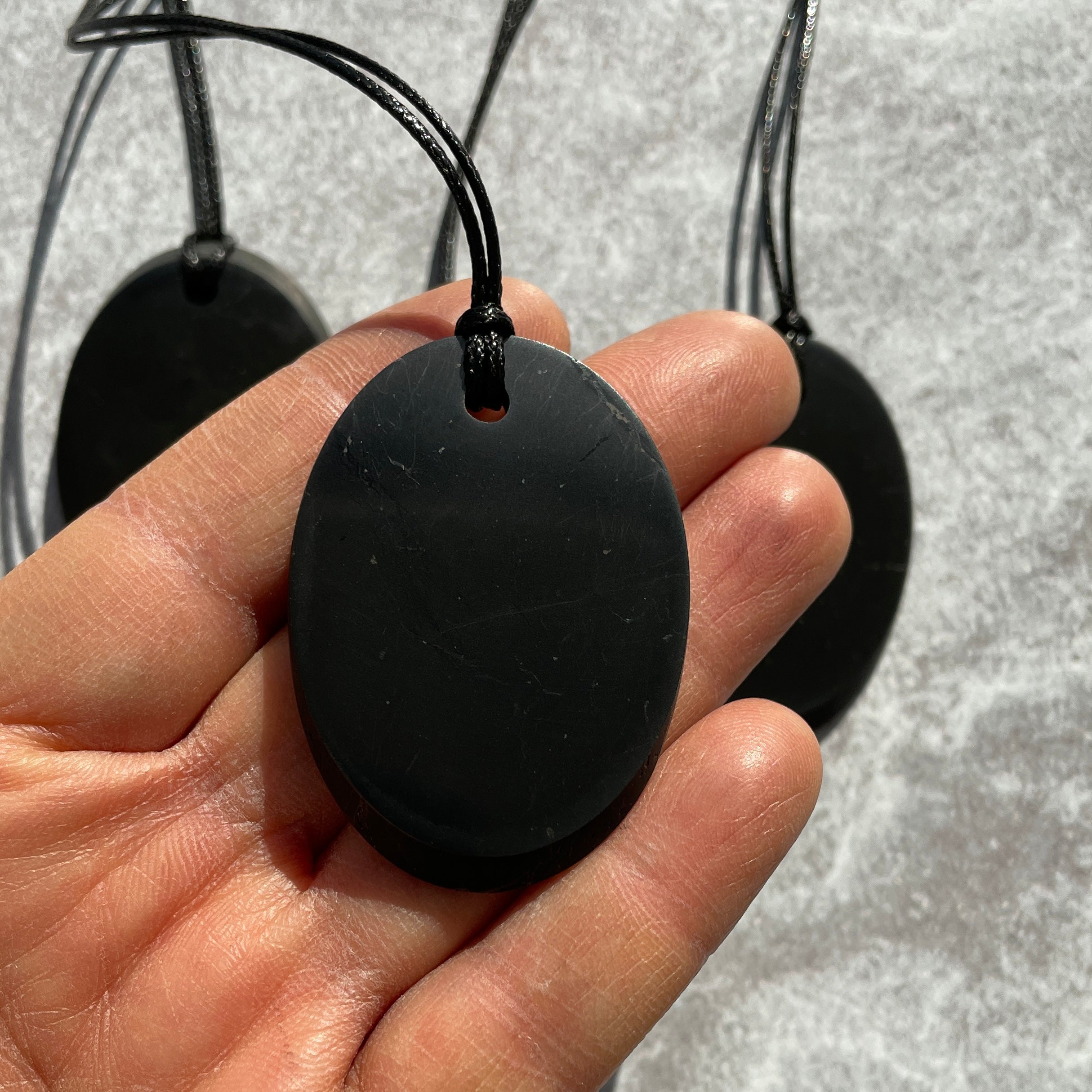 Shungite Necklace - Oval