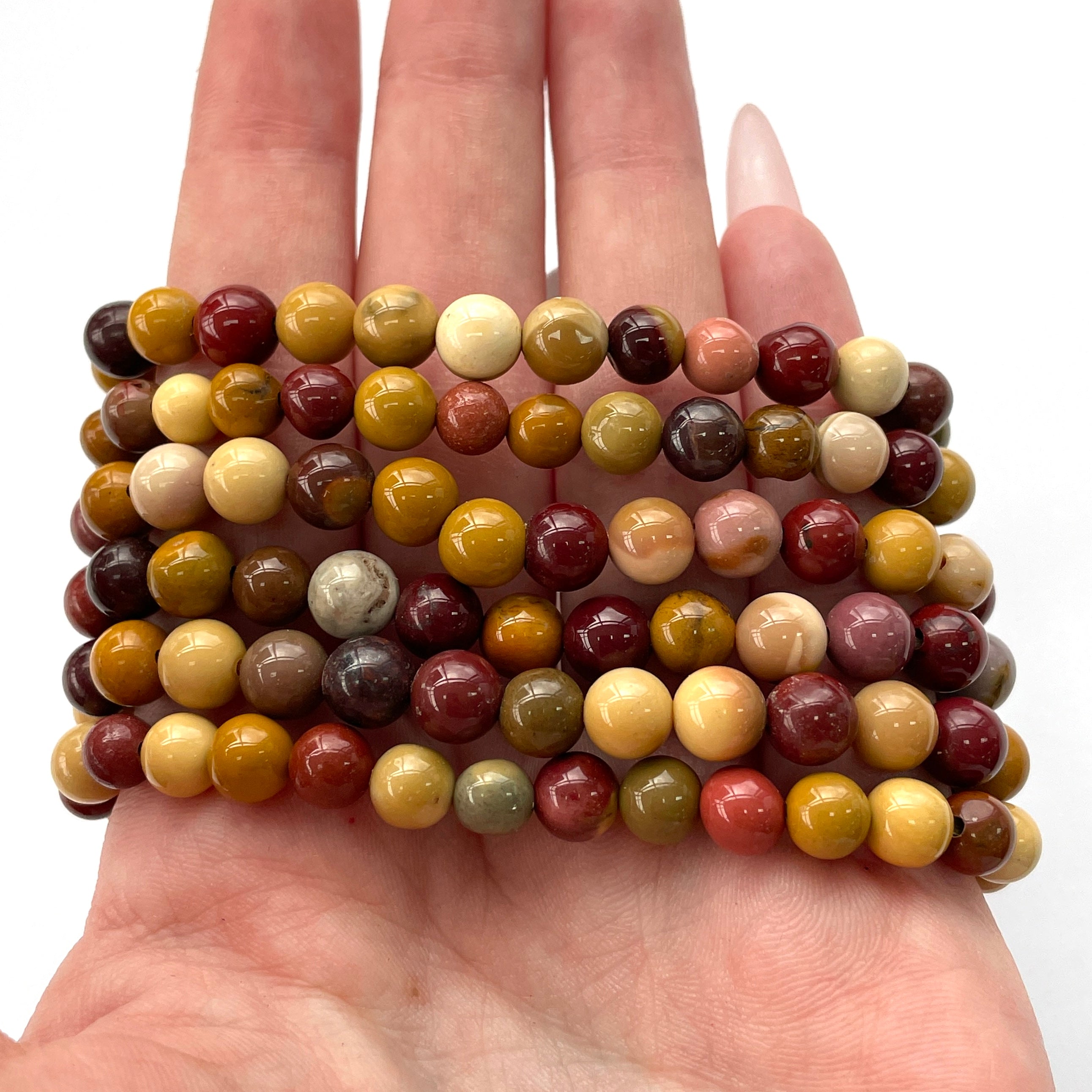 Mookaite Beads Bracelet 6mm