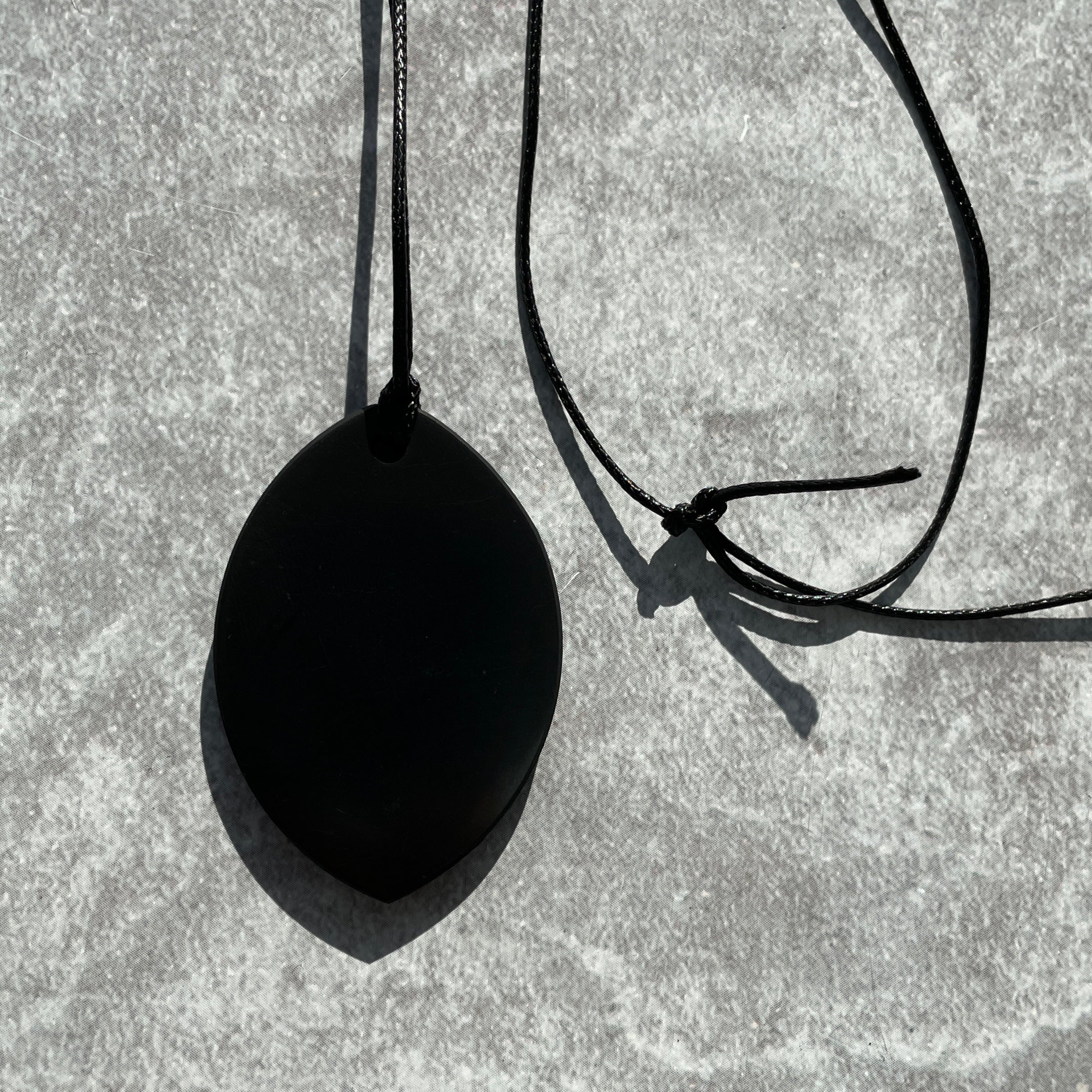 Shungite Necklace - Leaf