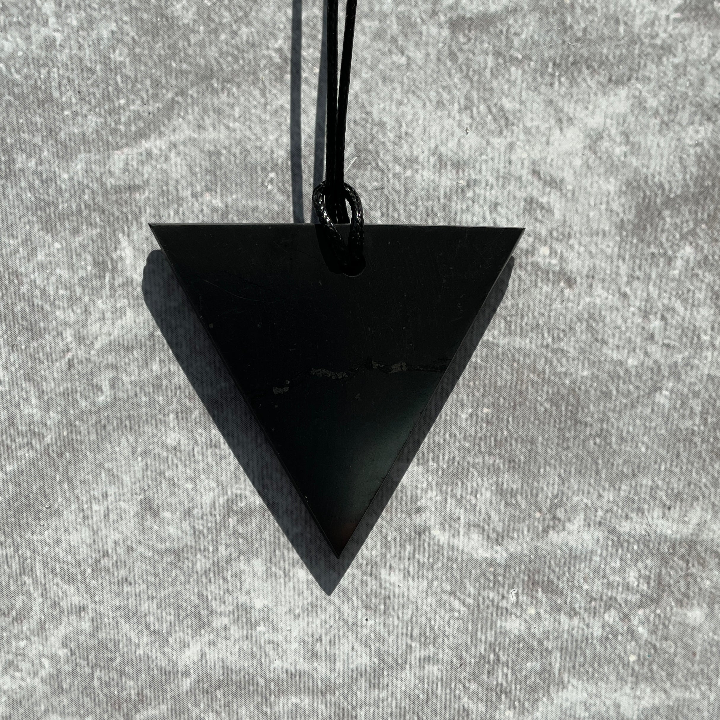 Shungite Necklace - Triangle