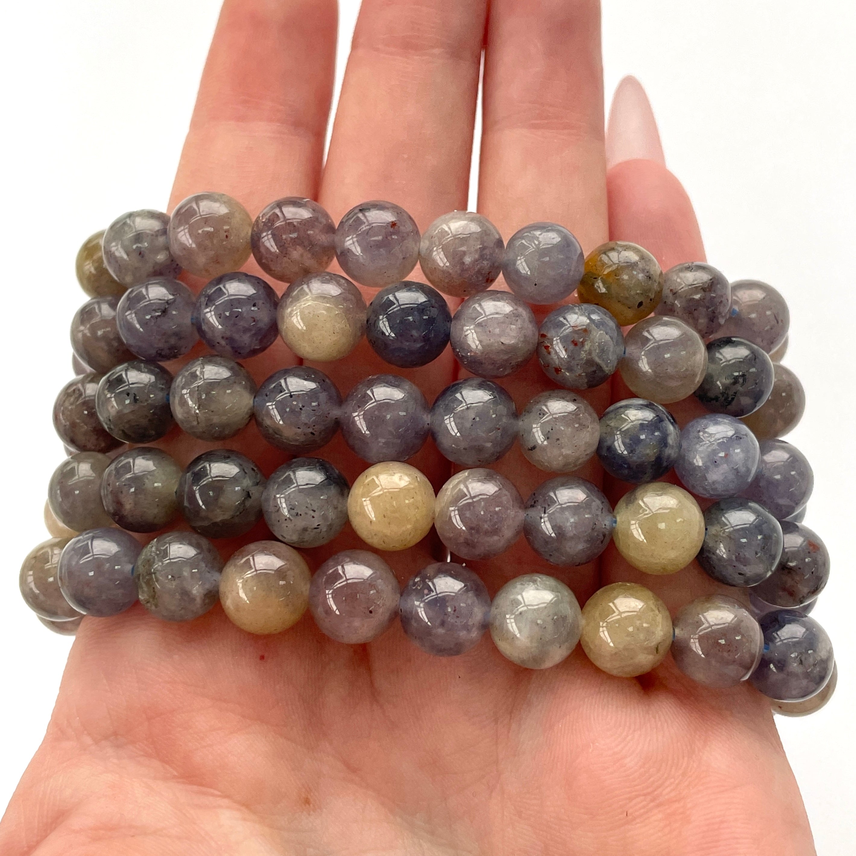 Iolite Beads Bracelet