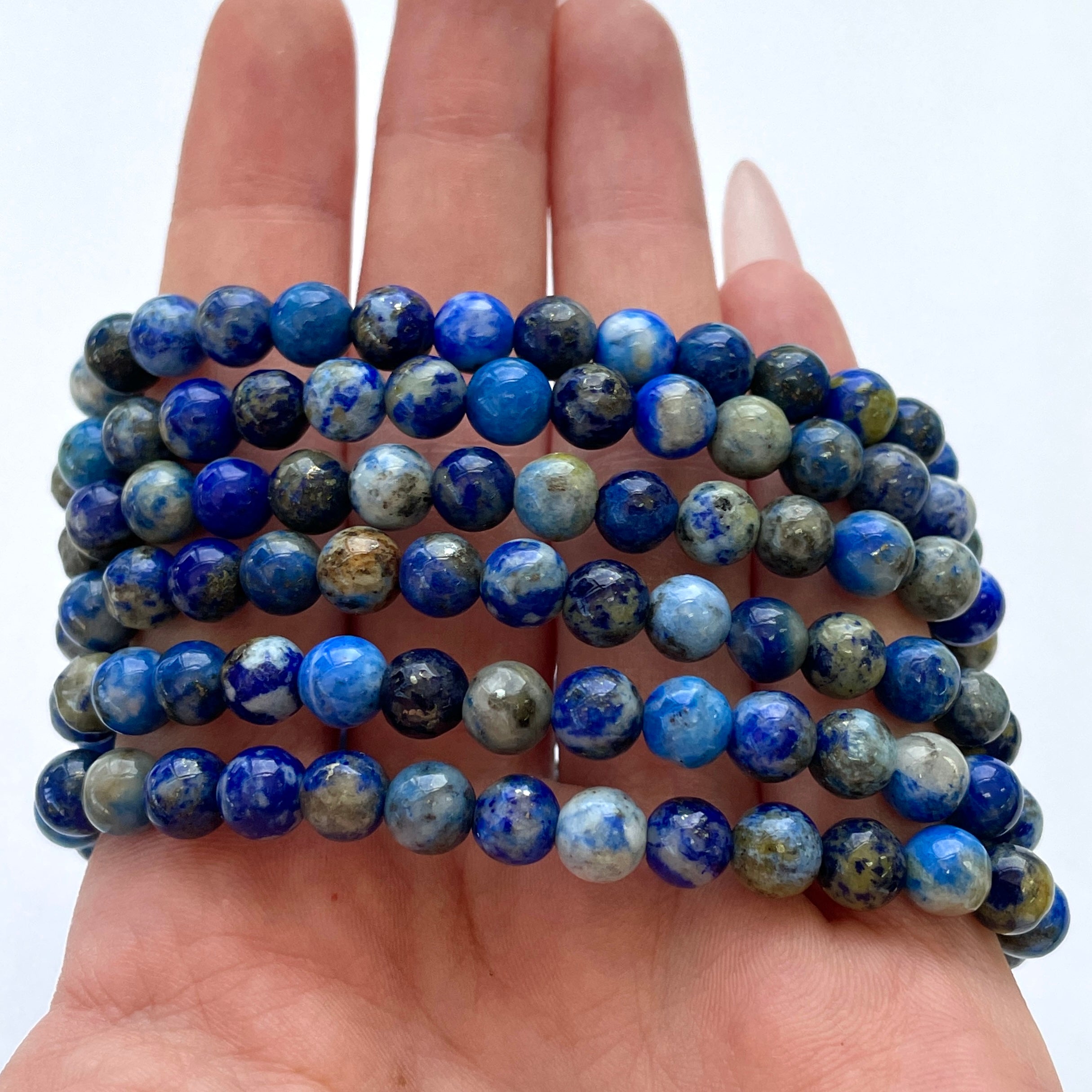 Lapis Lazuli Beads Bracelet 6mm