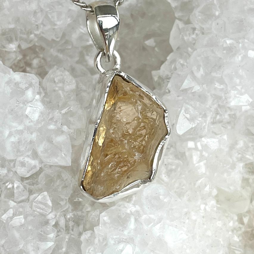 Citrine St. Silver Pendant (2)